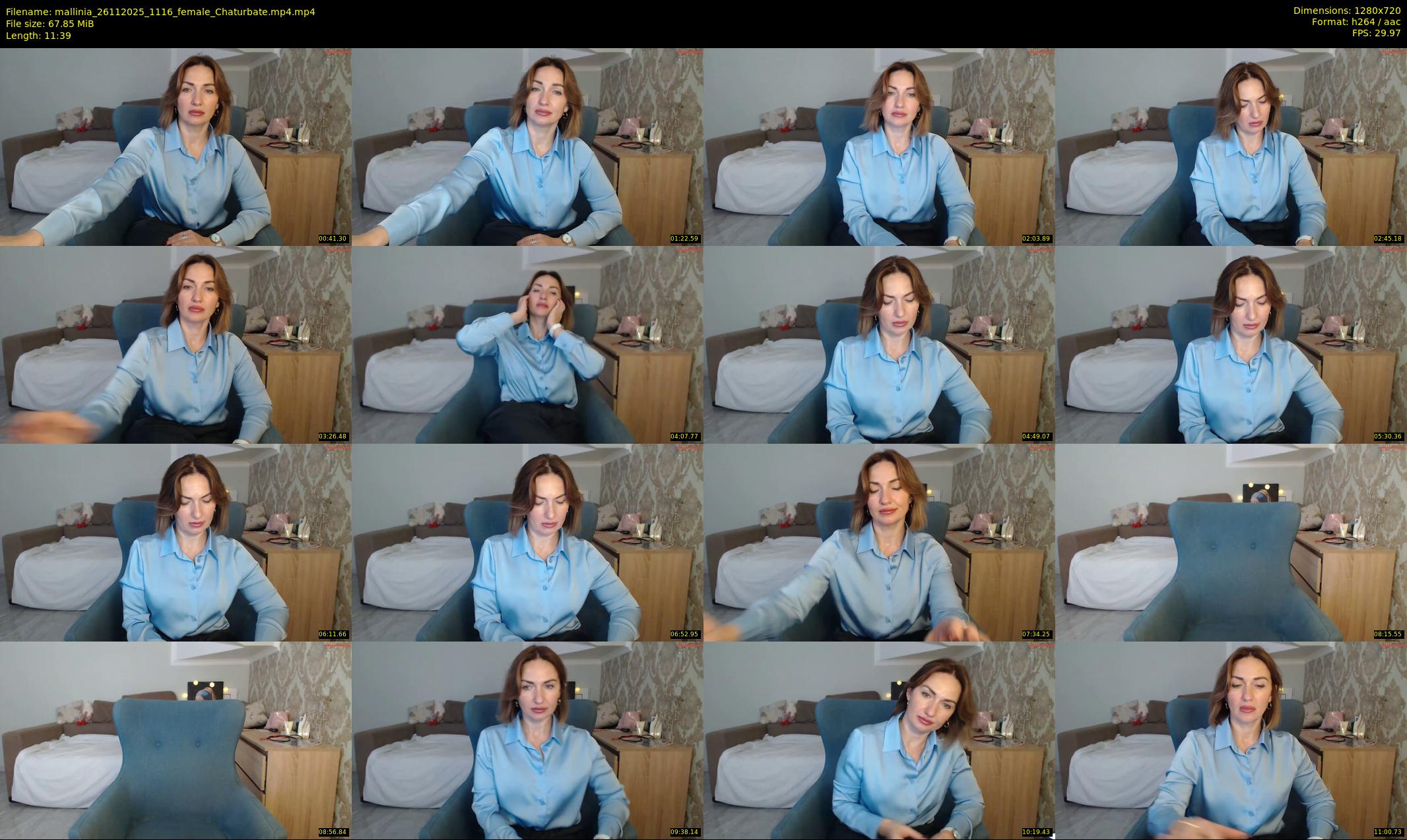 mallinia — 12 minute Chaturbate female cam show recording, 720p, Nov 26, 2025