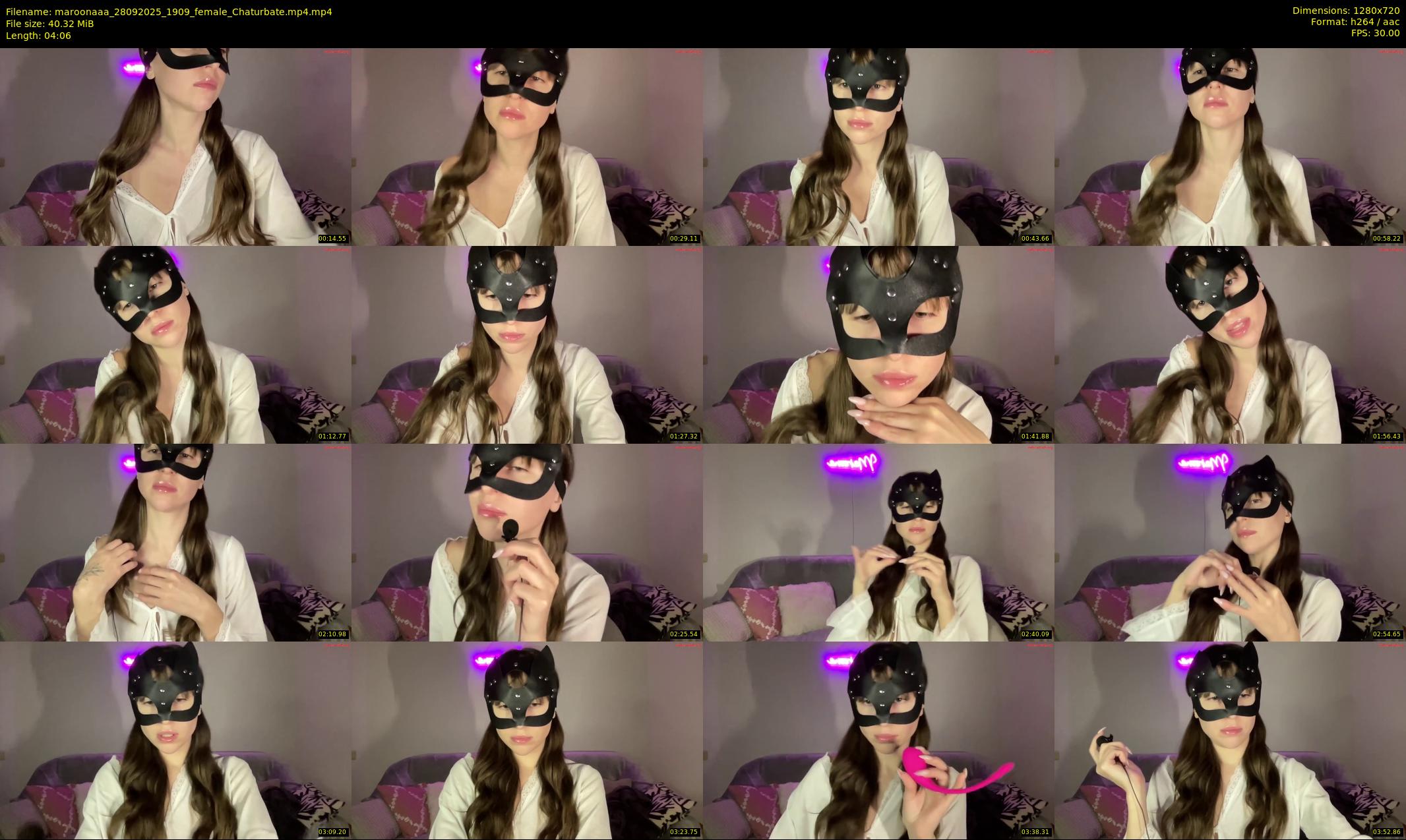 maroonaaa — 5 minute Chaturbate female cam show recording, 720p, Sep 28, 2025