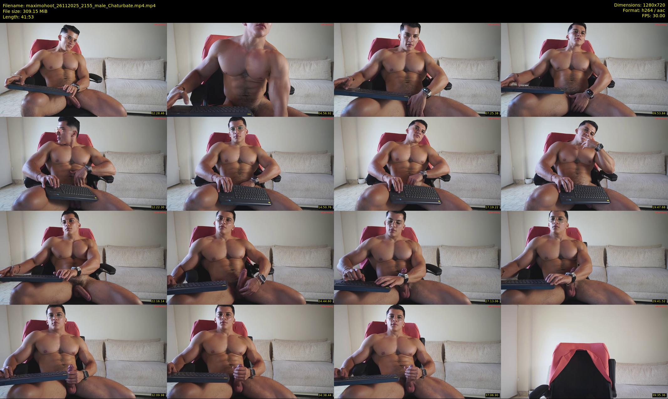 maximohoot — 42 minute Chaturbate male cam show recording, 720p, Nov 26, 2025