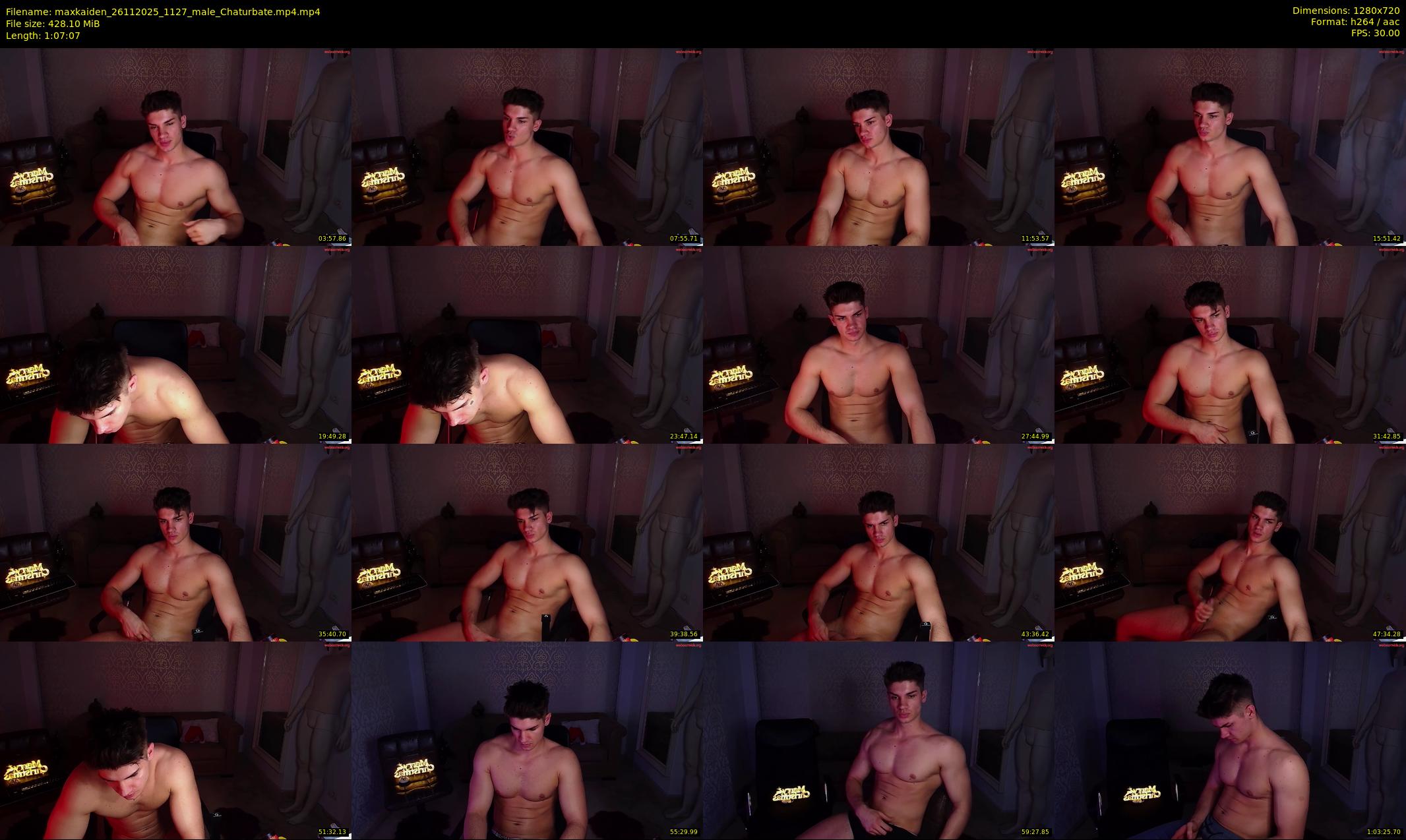 maxkaiden — 68 minute Chaturbate male cam show recording, 720p, Nov 26, 2025