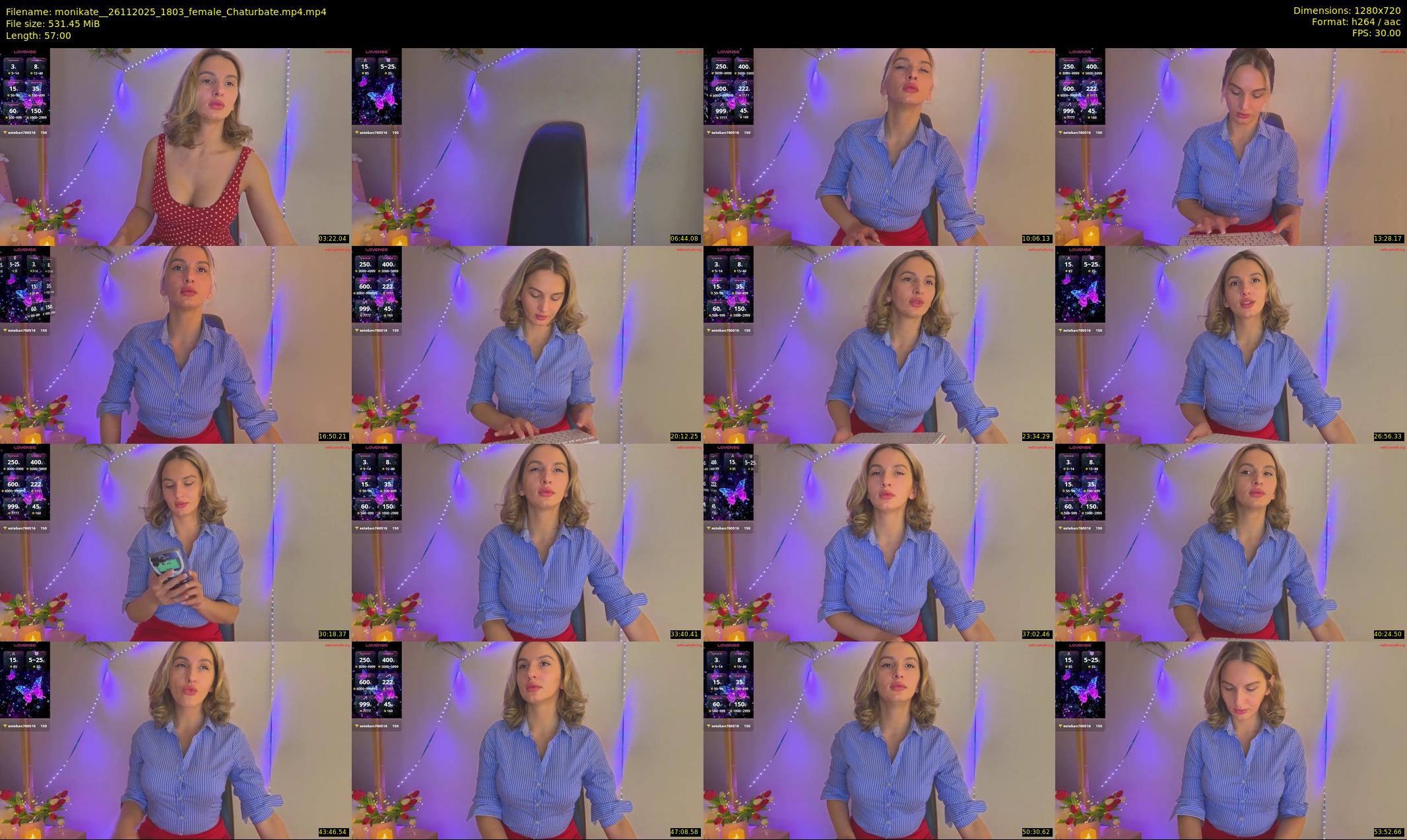 monikate_ — 57 minute Chaturbate couple cam show recording, 720p, Nov 26, 2025