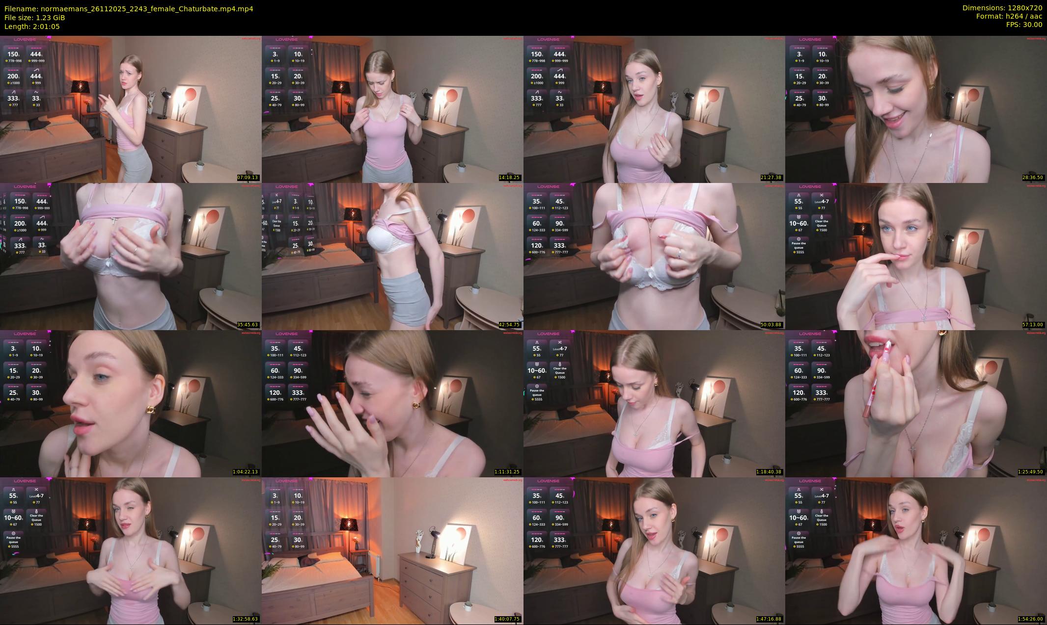normaemans — 122 minute Chaturbate female cam show recording, 720p, Nov 26, 2025