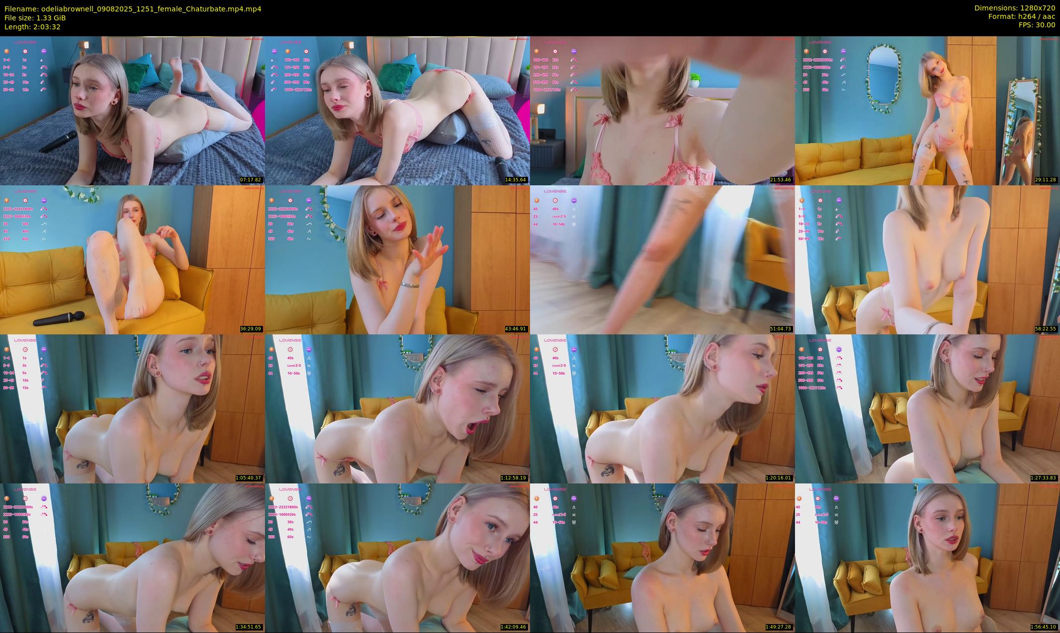 odeliabrownell — 124 minute Chaturbate female cam show recording, 720p, Aug 9, 2025