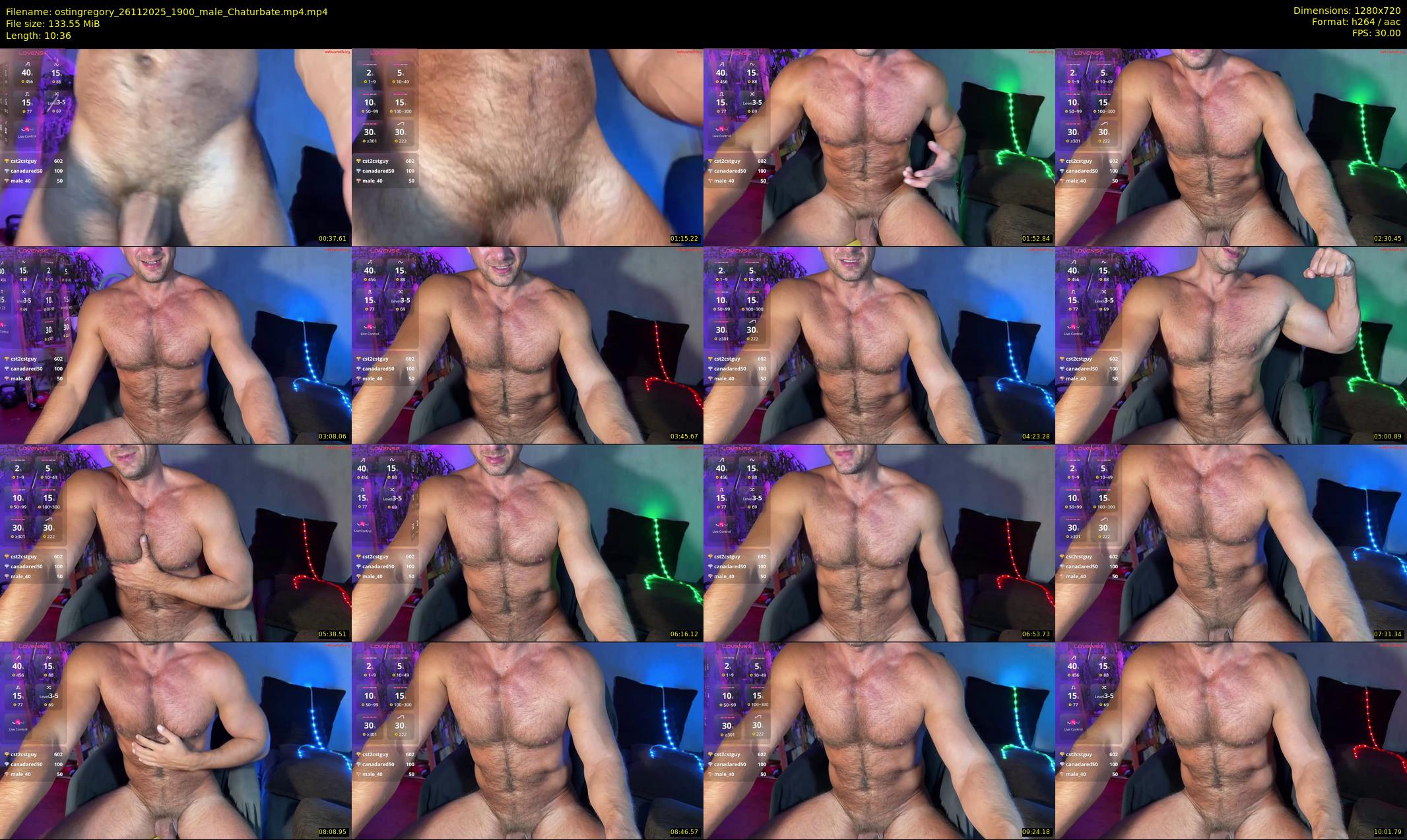 ostingregory — 11 minute Chaturbate male cam show recording, 720p, Nov 26, 2025