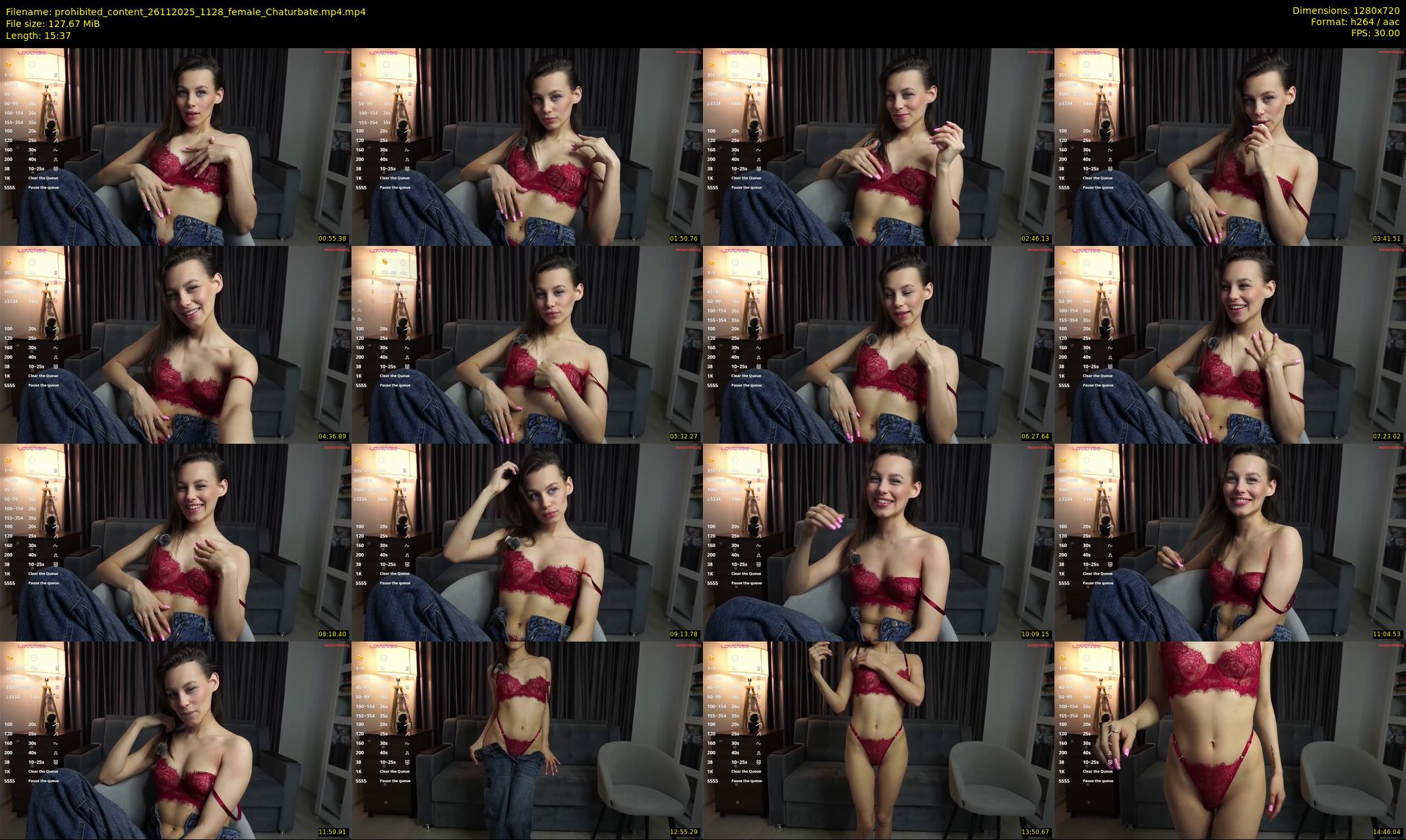 prohibited_content — 16 minute Chaturbate female cam show recording, 720p, Nov 26, 2025