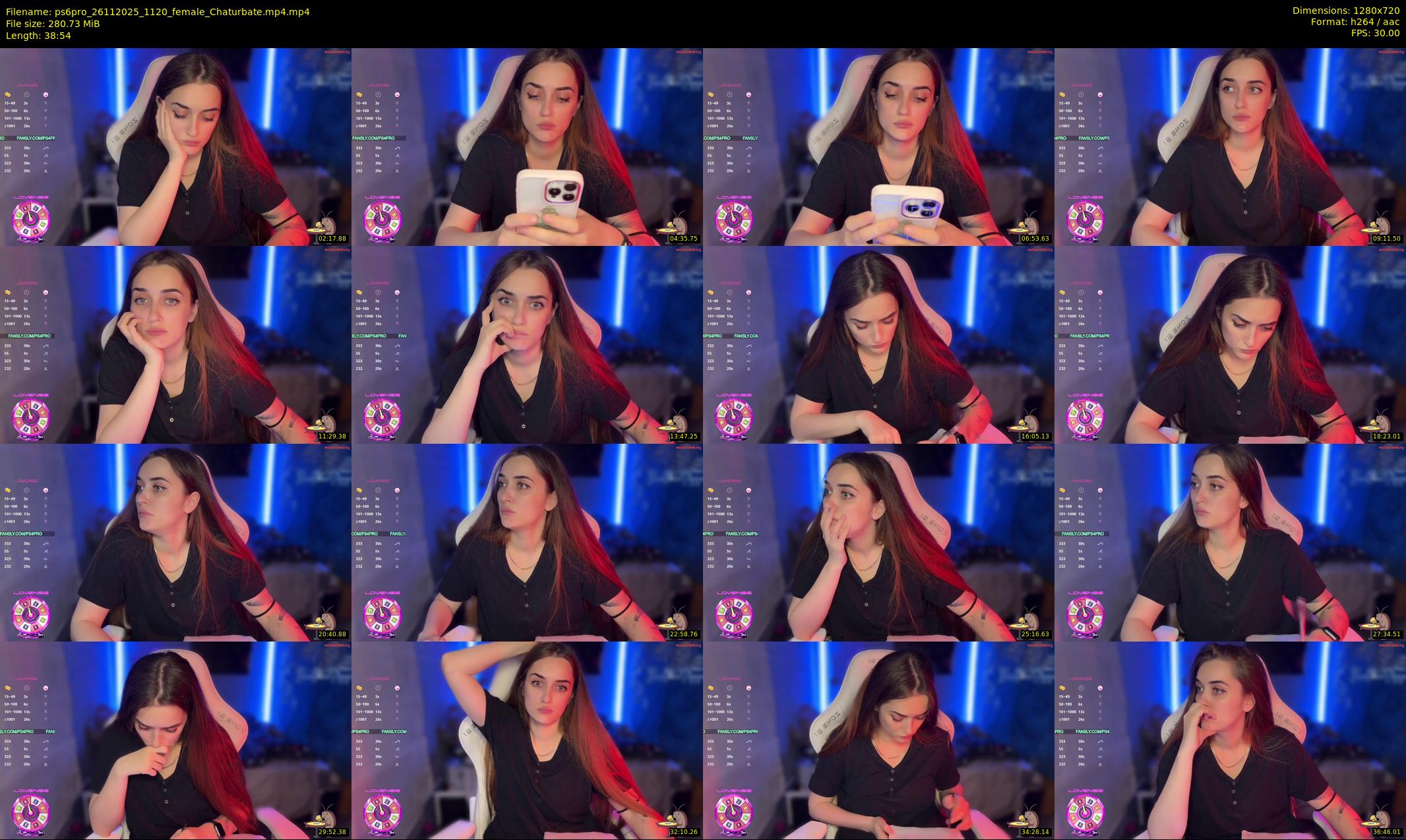 ps6pro — 39 minute Chaturbate female cam show recording, 720p, Nov 26, 2025