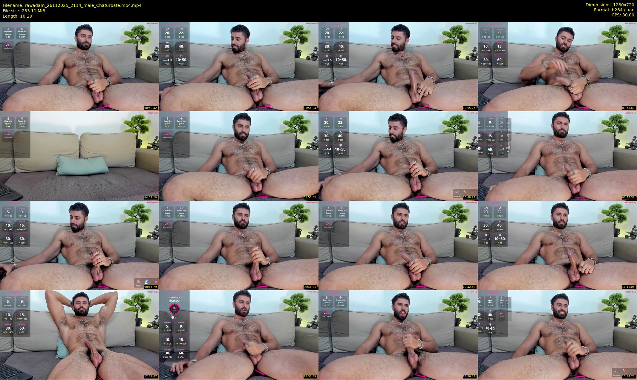 rawadam — 17 minute Chaturbate male cam show recording, 720p, Nov 26, 2025