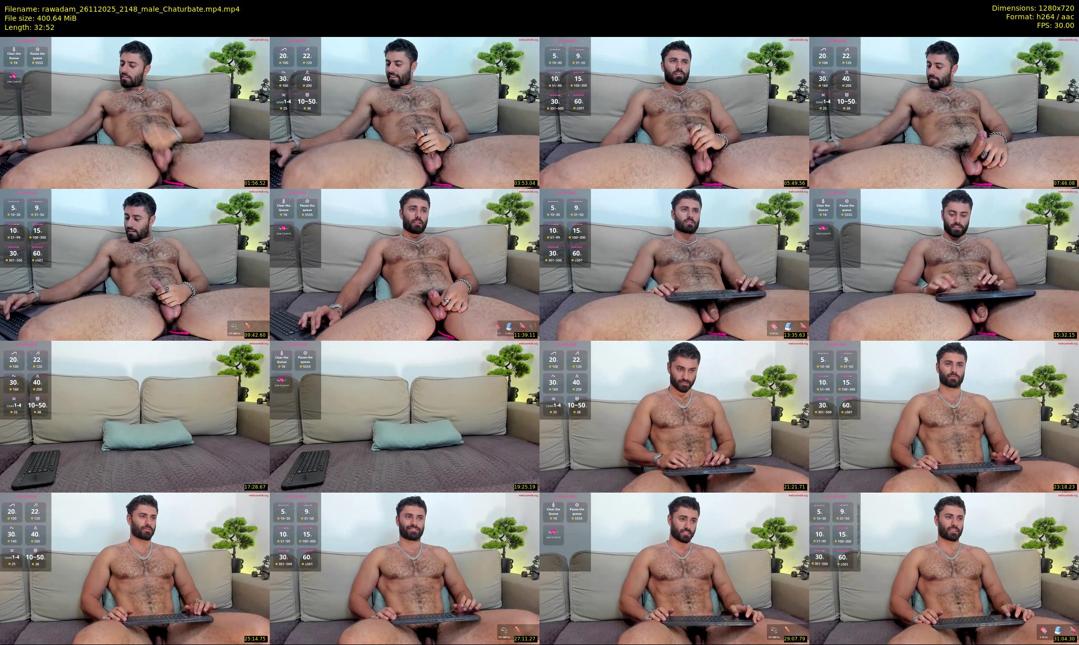 rawadam — 33 minute Chaturbate male cam show recording, 720p, Nov 26, 2025