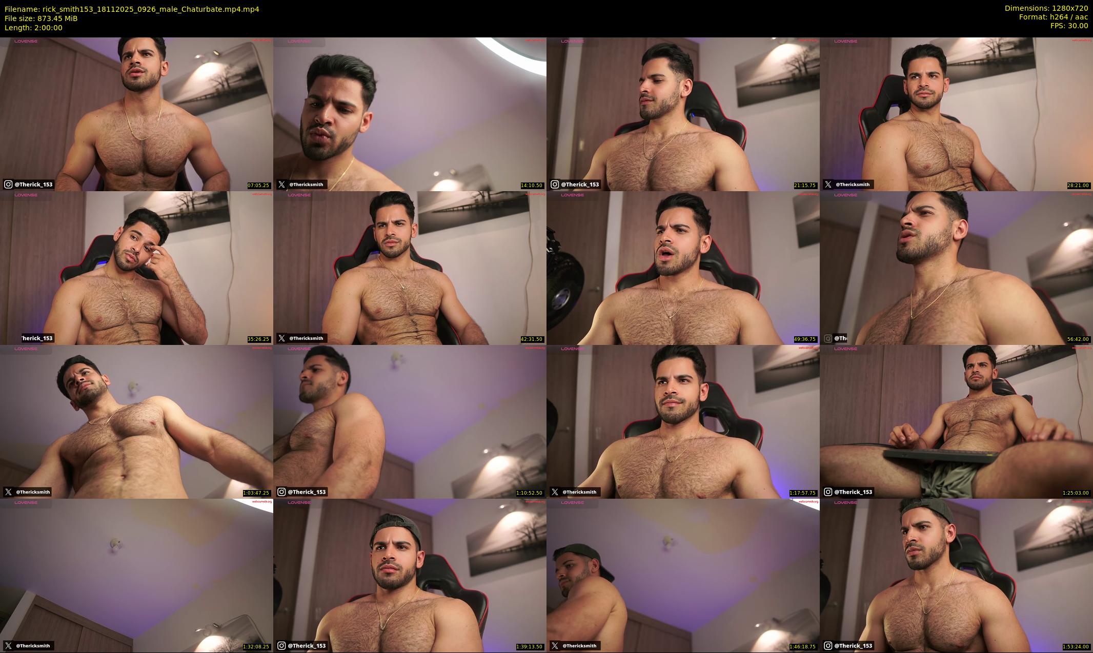 rick_smith153 — 120 minute Chaturbate male cam show recording, 720p, Nov 18, 2025