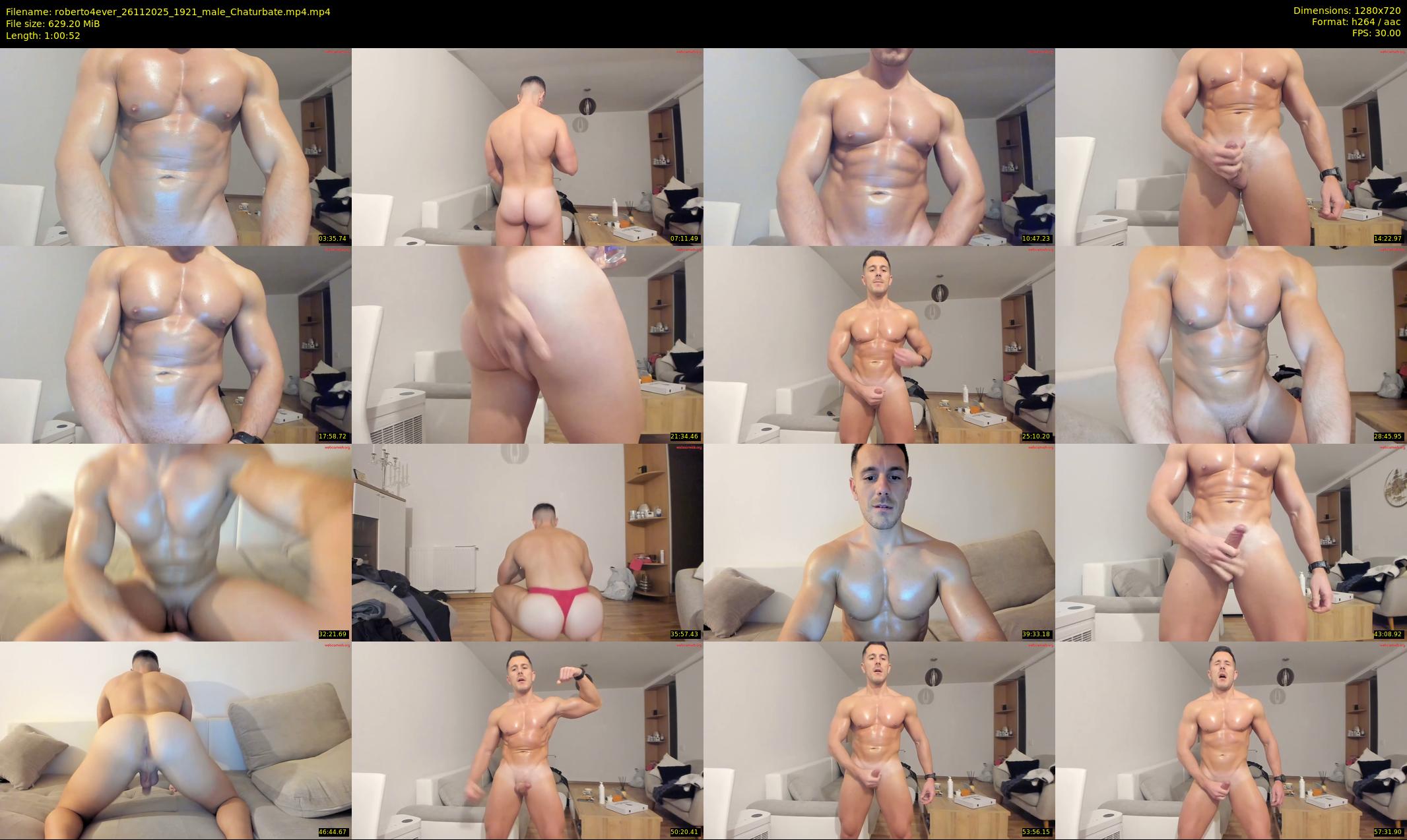 roberto4ever — 61 minute Chaturbate male cam show recording, 720p, Nov 26, 2025