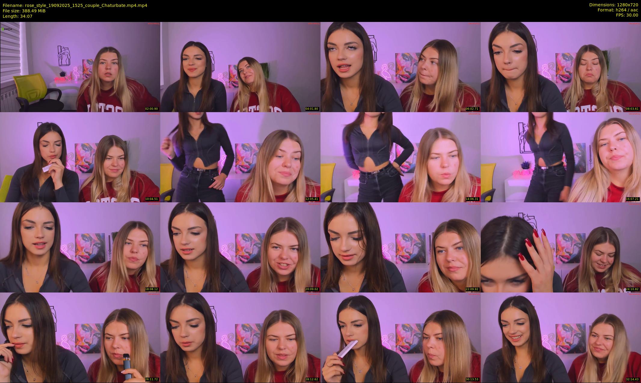 rose_style — 35 minute Chaturbate couple cam show recording, 720p, Sep 19, 2025