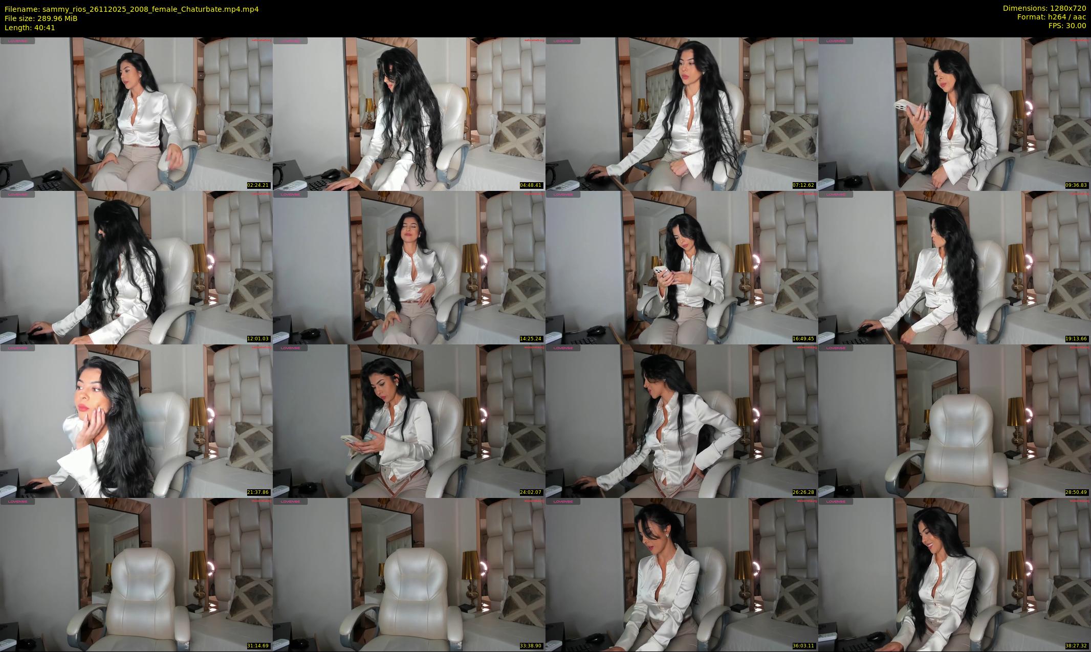 sammy_rios — 41 minute Chaturbate female cam show recording, 720p, Nov 26, 2025