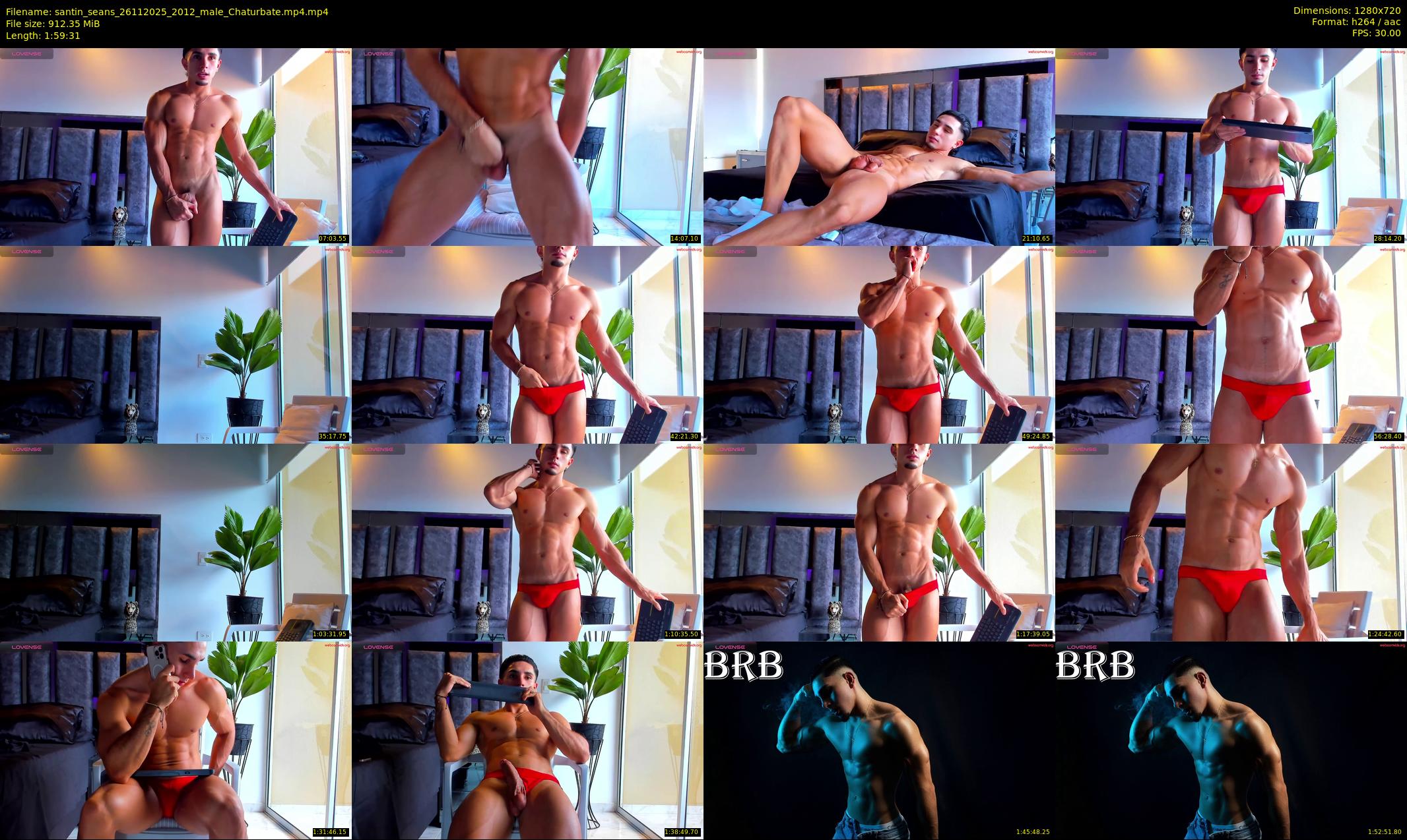 santin_seans — 120 minute Chaturbate male cam show recording, 720p, Nov 26, 2025