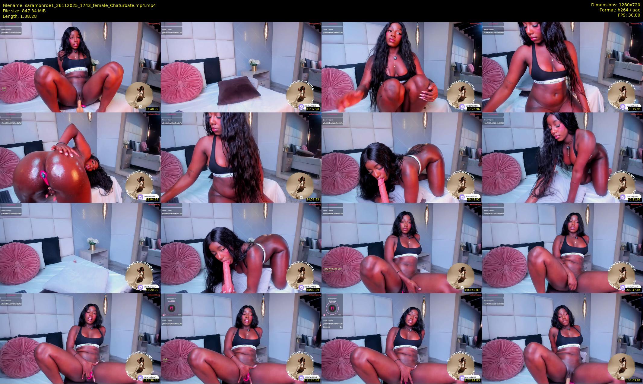 saramonroe1 — 99 minute Chaturbate female cam show recording, 720p, Nov 26, 2025