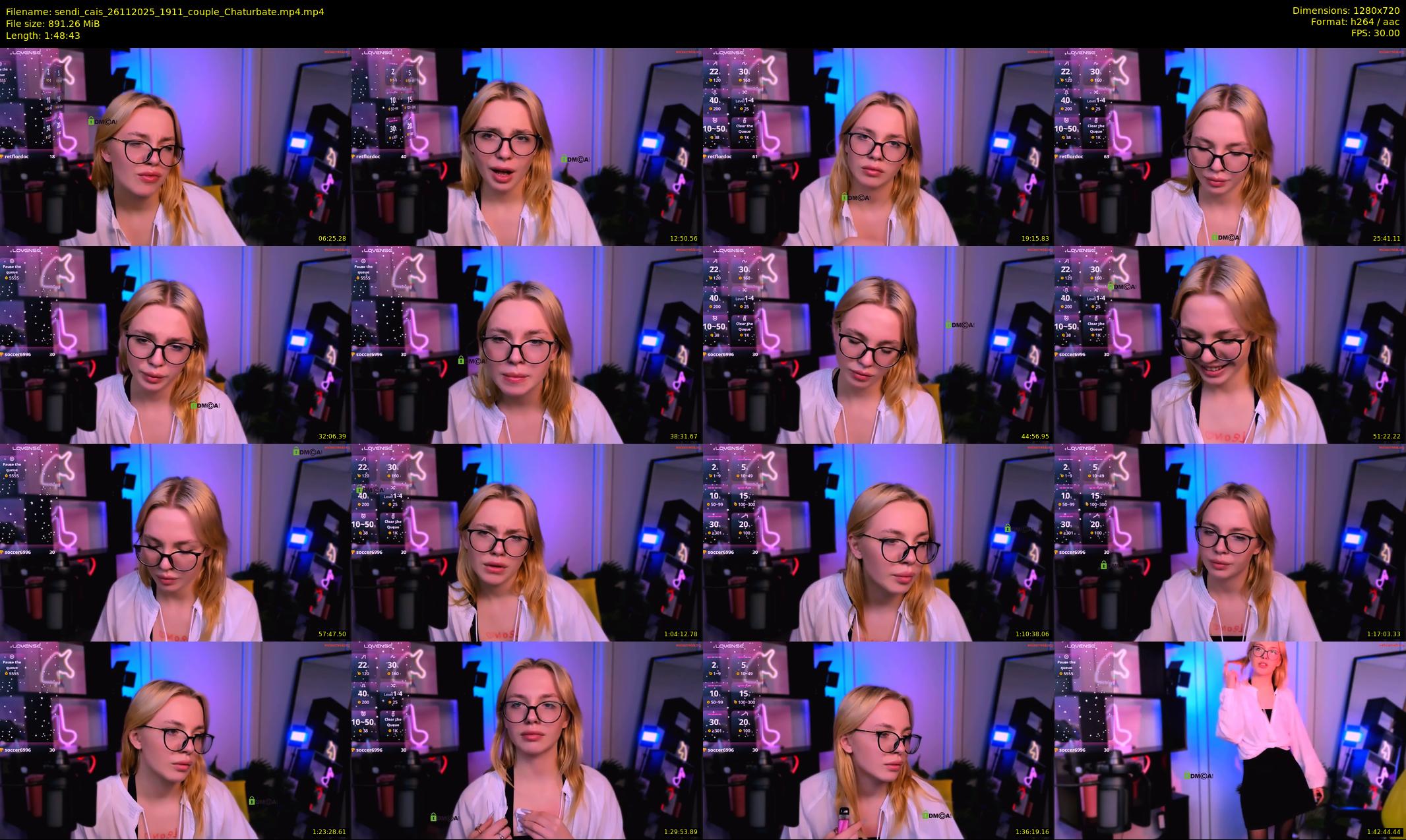 sendi_cais — 109 minute Chaturbate female cam show recording, 720p, Nov 26, 2025