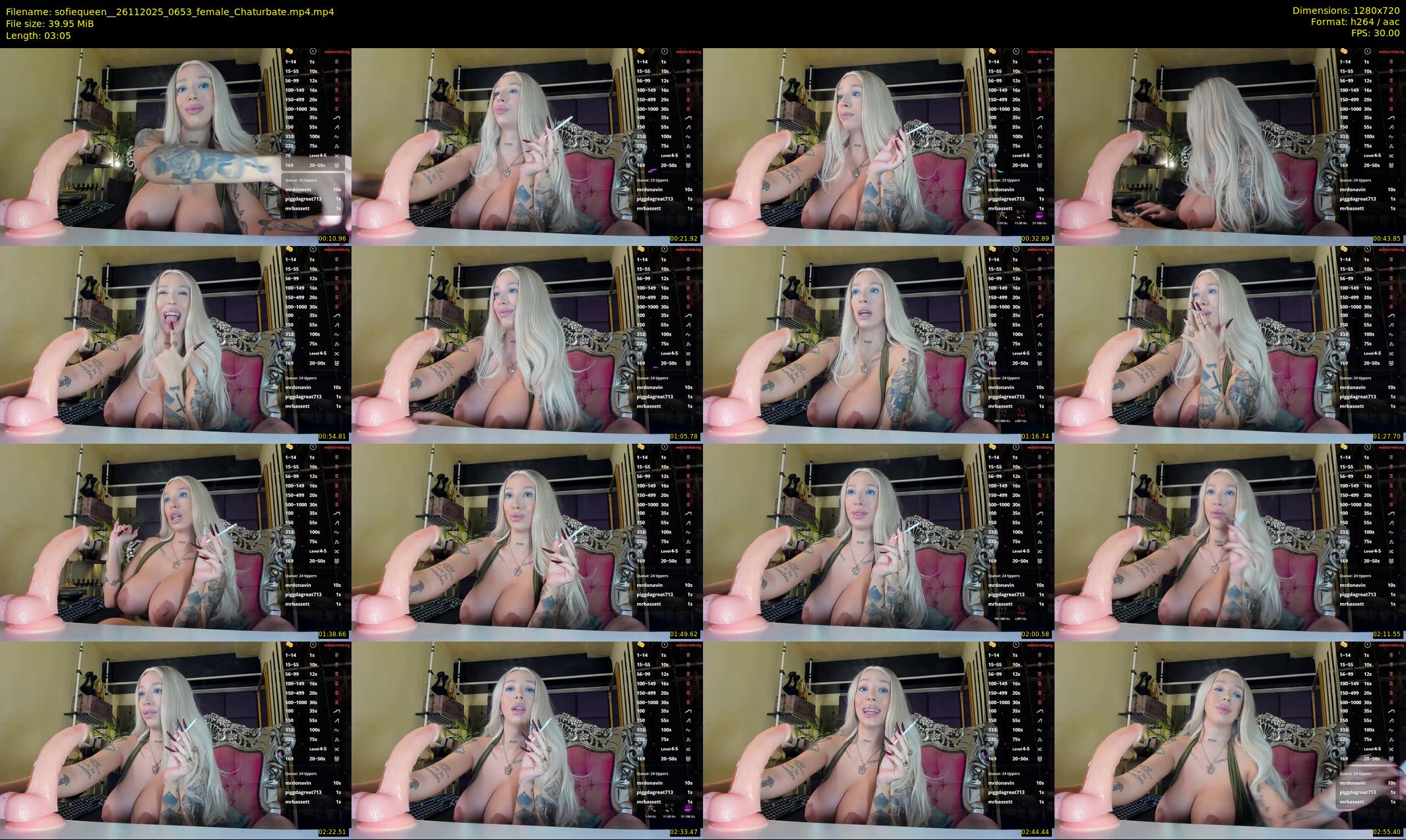 sofiequeen_ — 4 minute Chaturbate female cam show recording, 720p, Nov 26, 2025