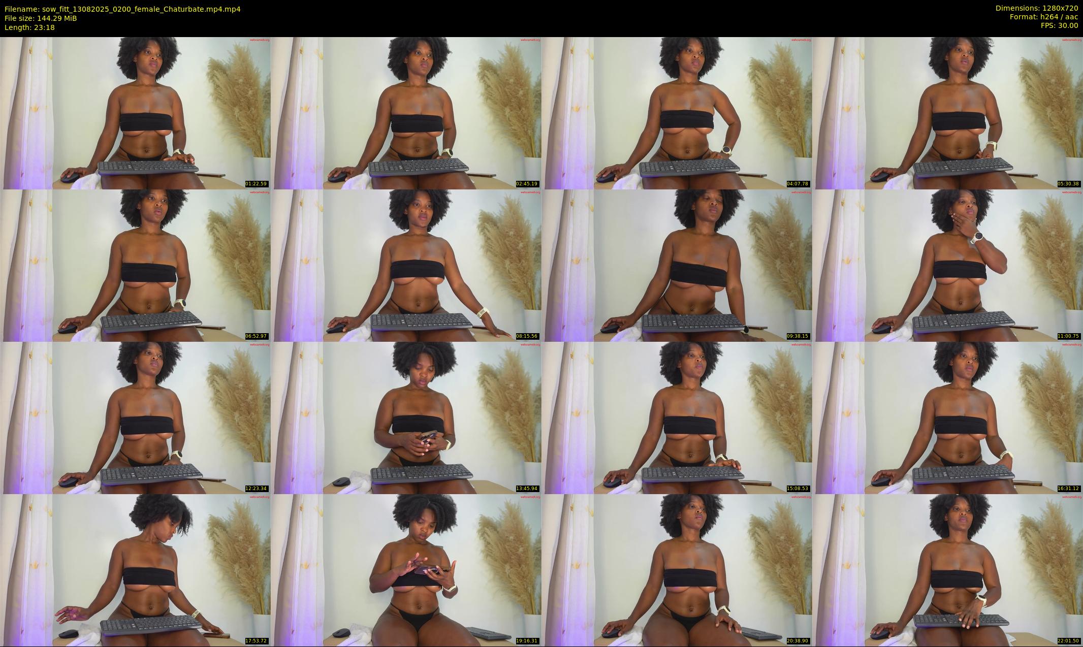 sow_fitt — 24 minute Chaturbate female cam show recording, 720p, Aug 13, 2025