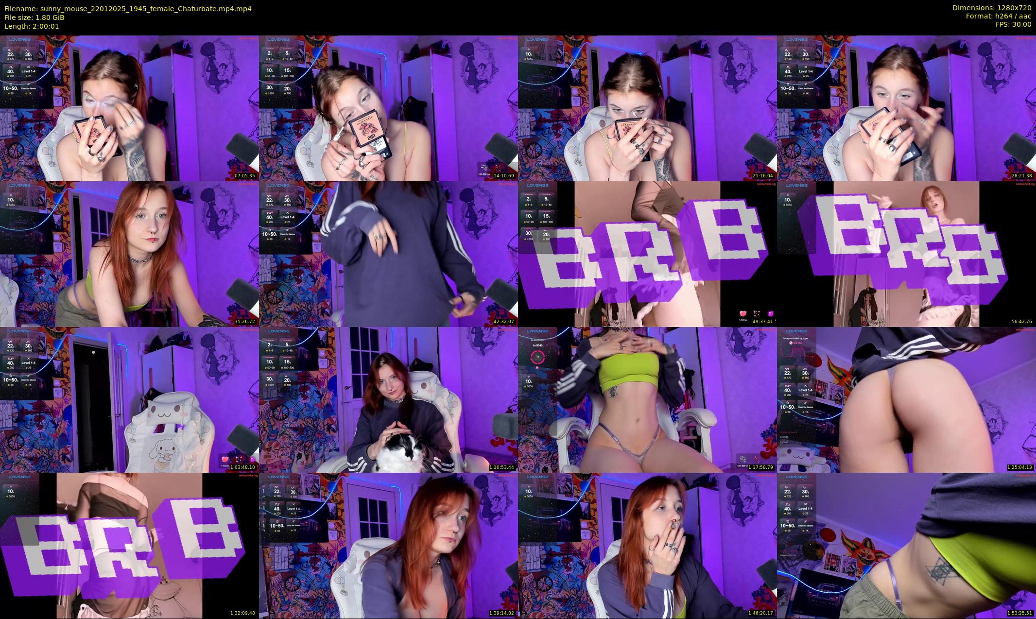 sunny_mouse — 121 minute Chaturbate female cam show recording, 720p, Jan 22, 2025