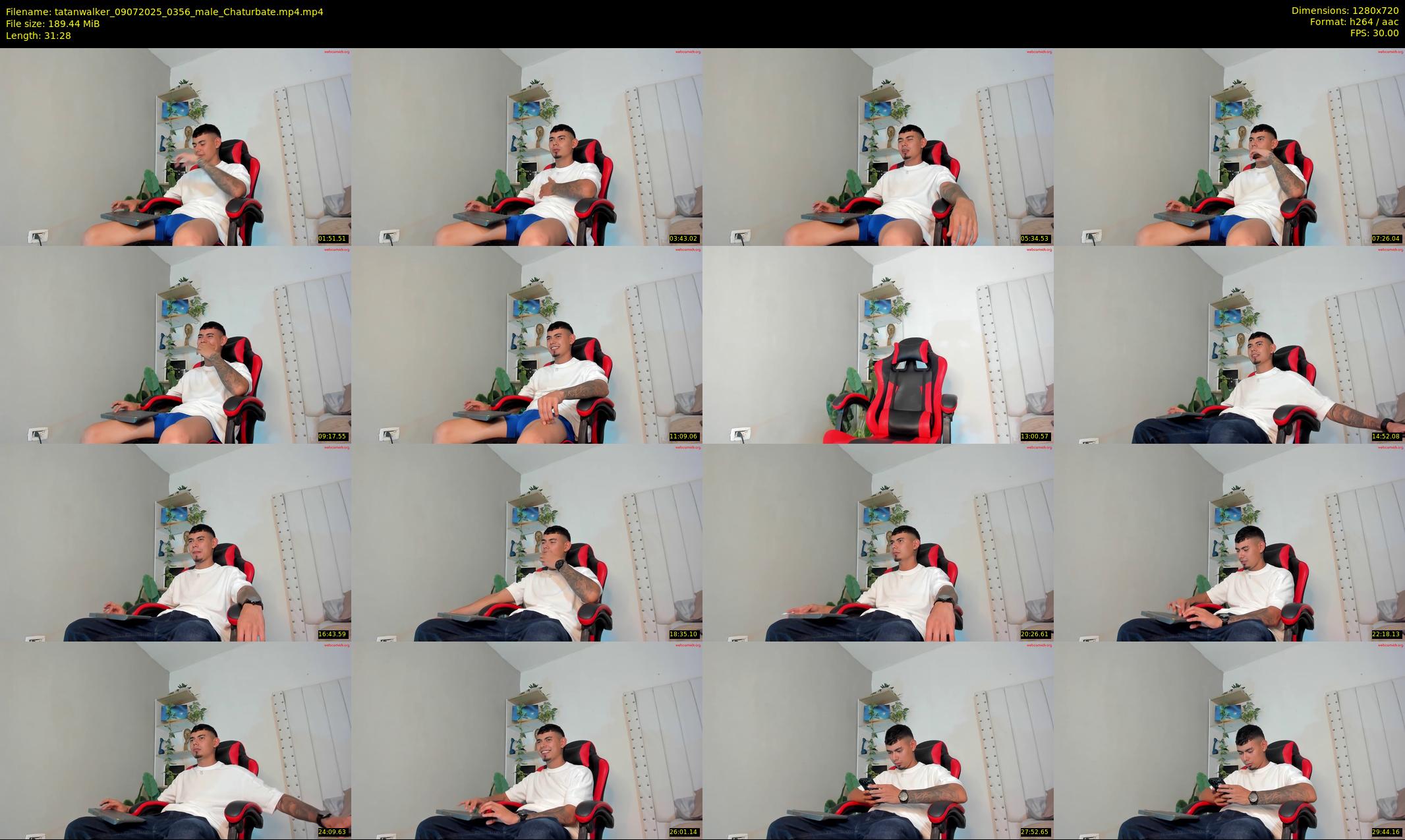 tatanwalker — 32 minute Chaturbate male cam show recording, 720p, Jul 9, 2025