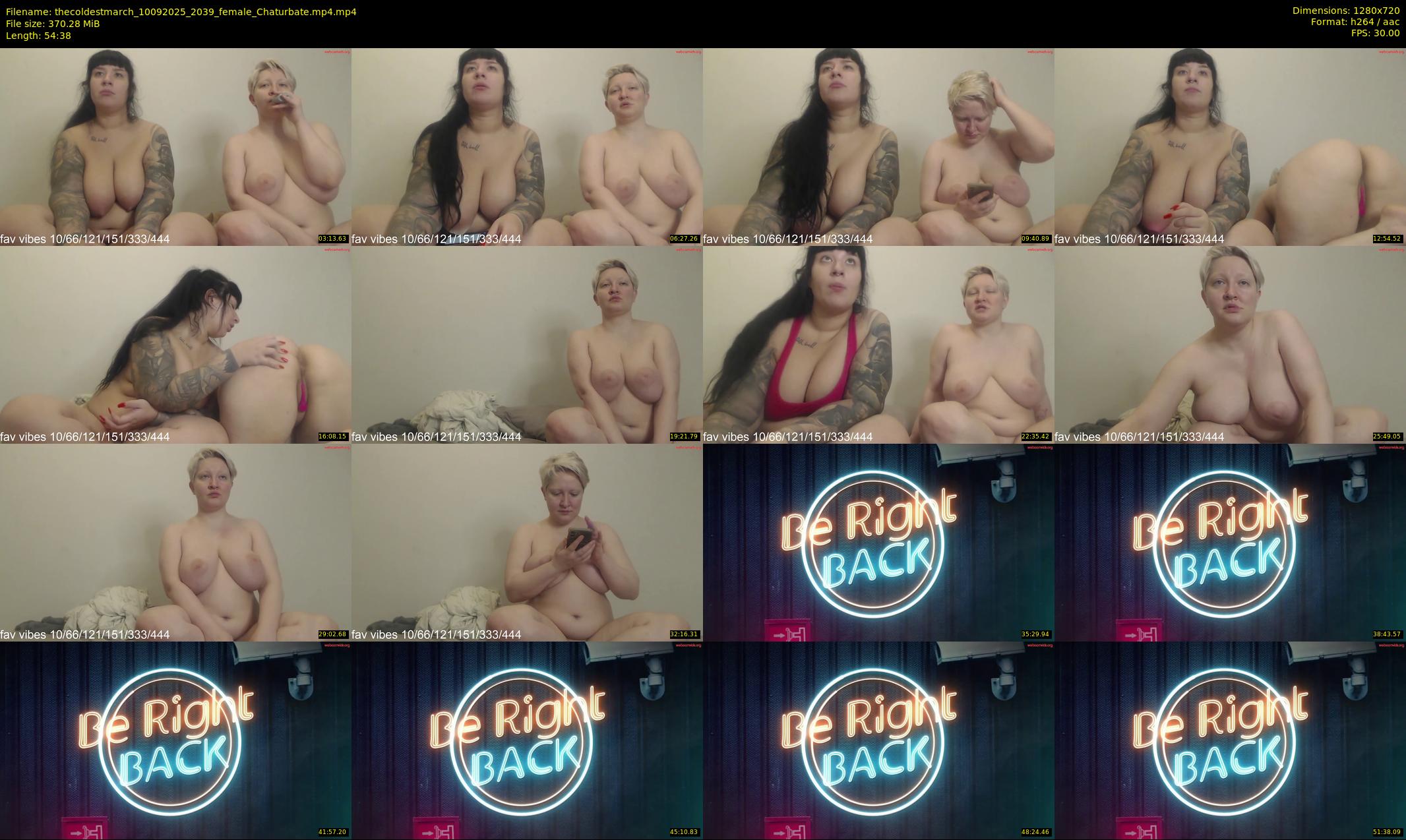 thecoldestmarch — 55 minute Chaturbate female cam show recording, 720p, Sep 10, 2025