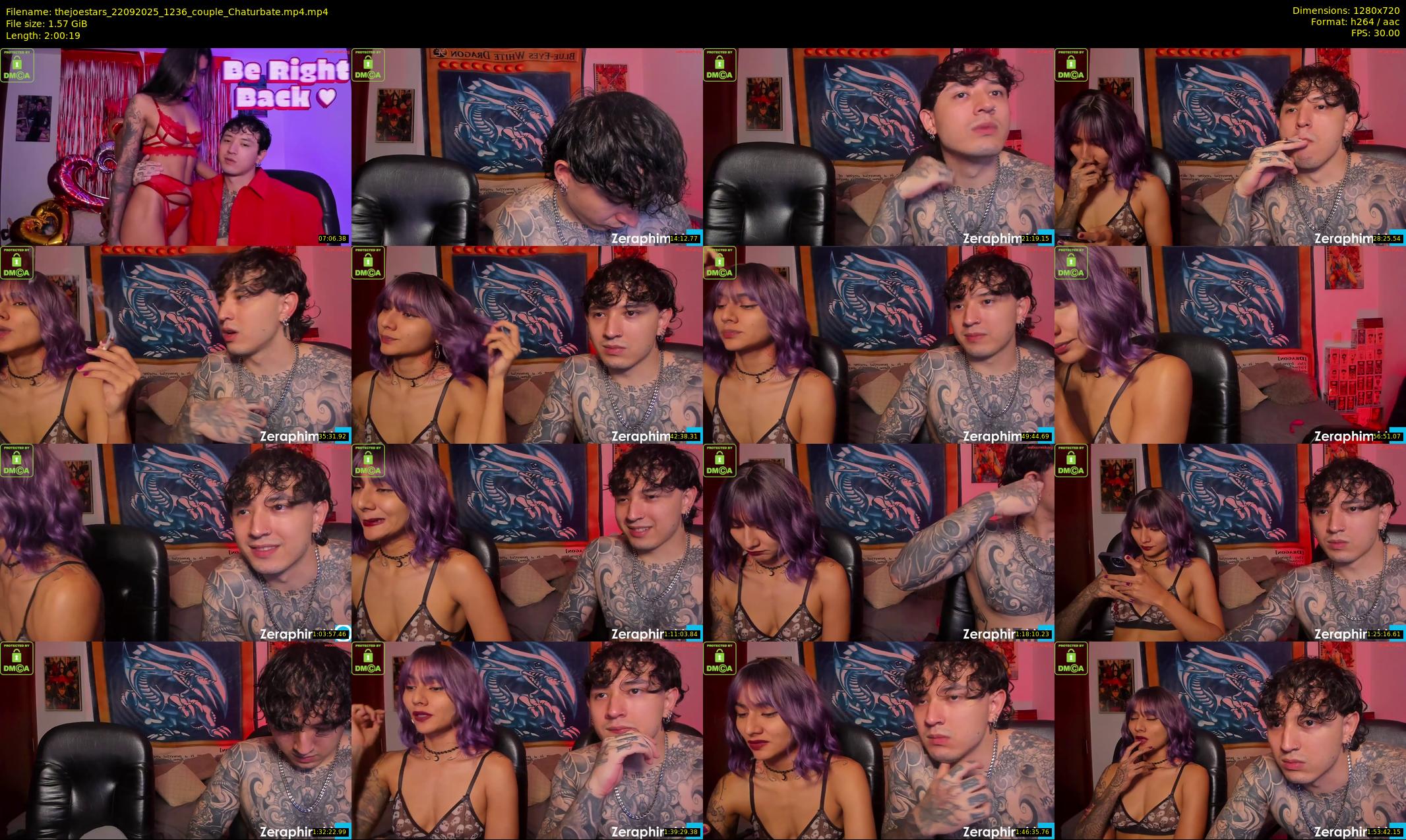 thejoestars — 121 minute Chaturbate couple cam show recording, 720p, Sep 22, 2025