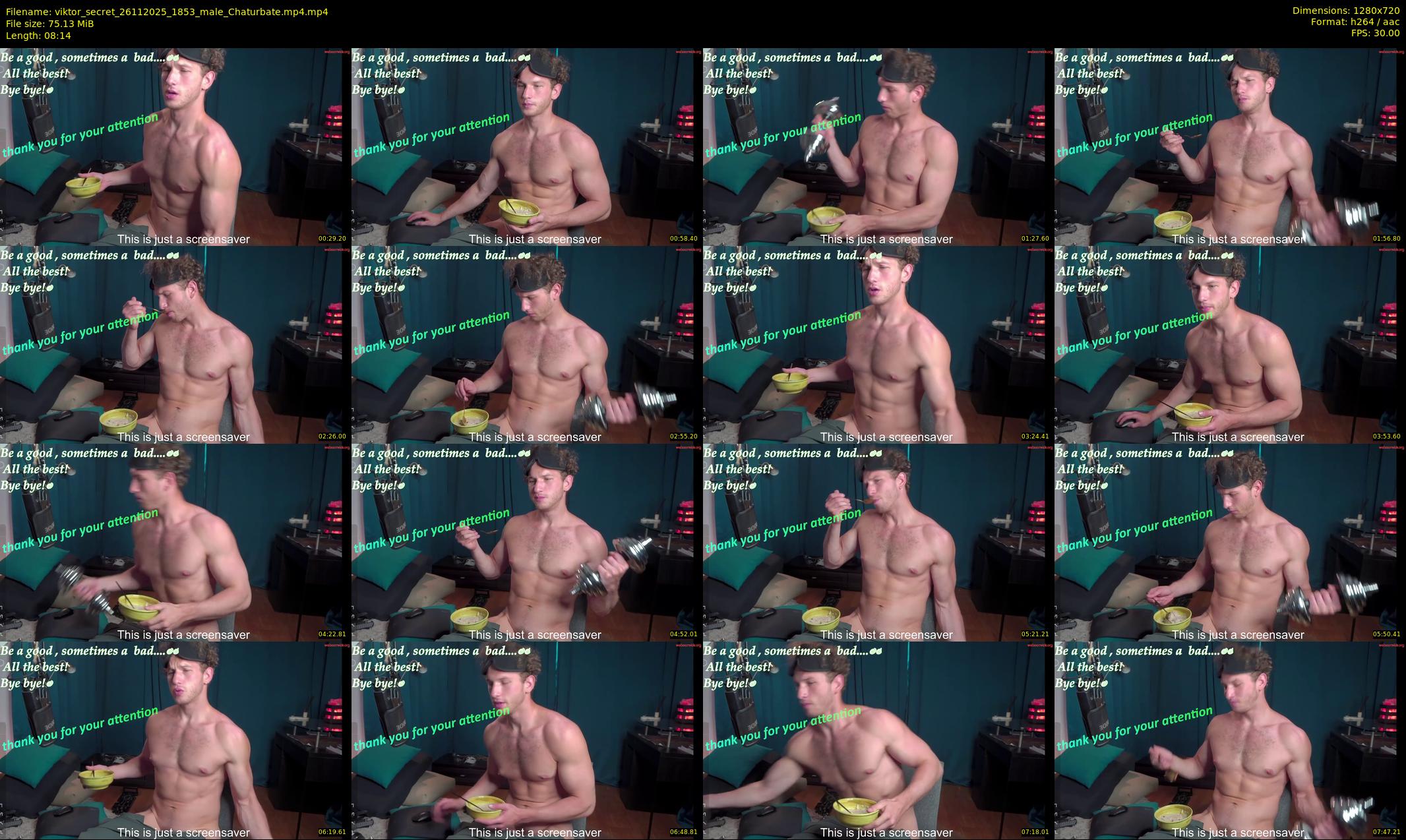 viktor_secret — 9 minute Chaturbate male cam show recording, 720p, Nov 26, 2025