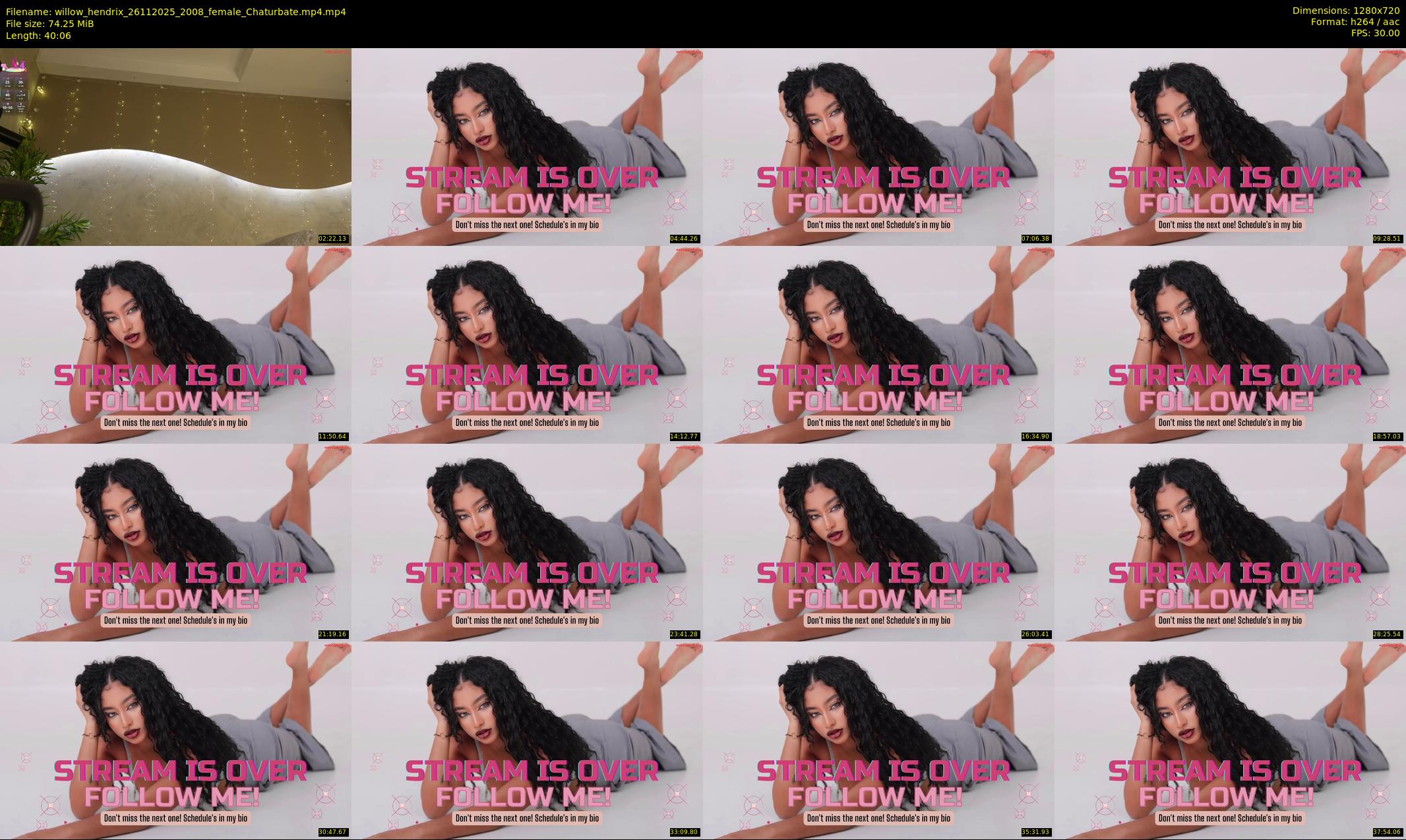 willow_hendrix — 41 minute Chaturbate female cam show recording, 720p, Nov 26, 2025