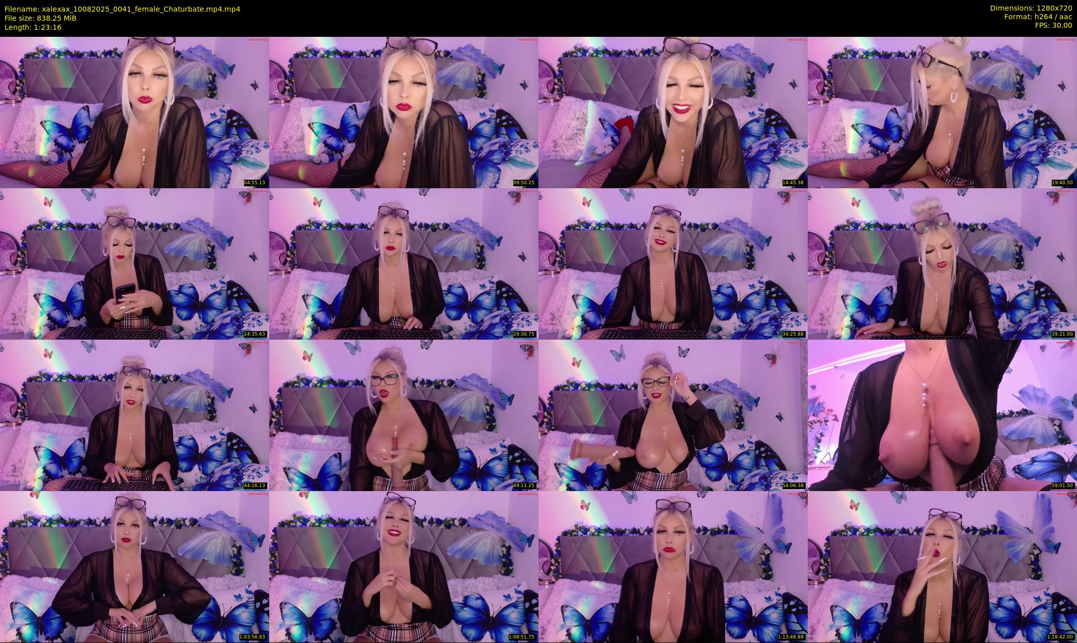 xalexax — 84 minute Chaturbate female cam show recording, 720p, Aug 10, 2025