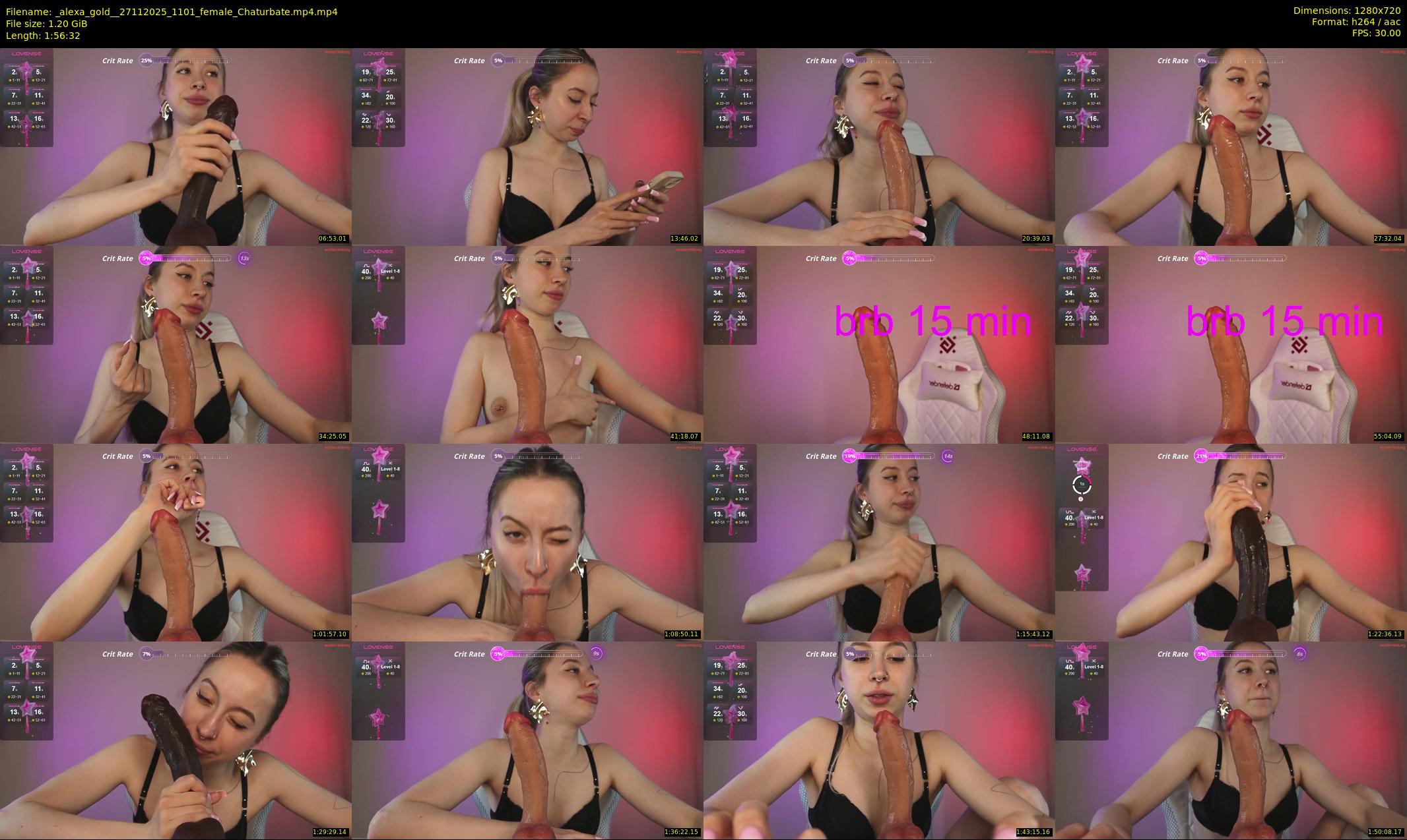_alexa_gold_ — 117 minute Chaturbate female cam show recording, 720p, Nov 27, 2025