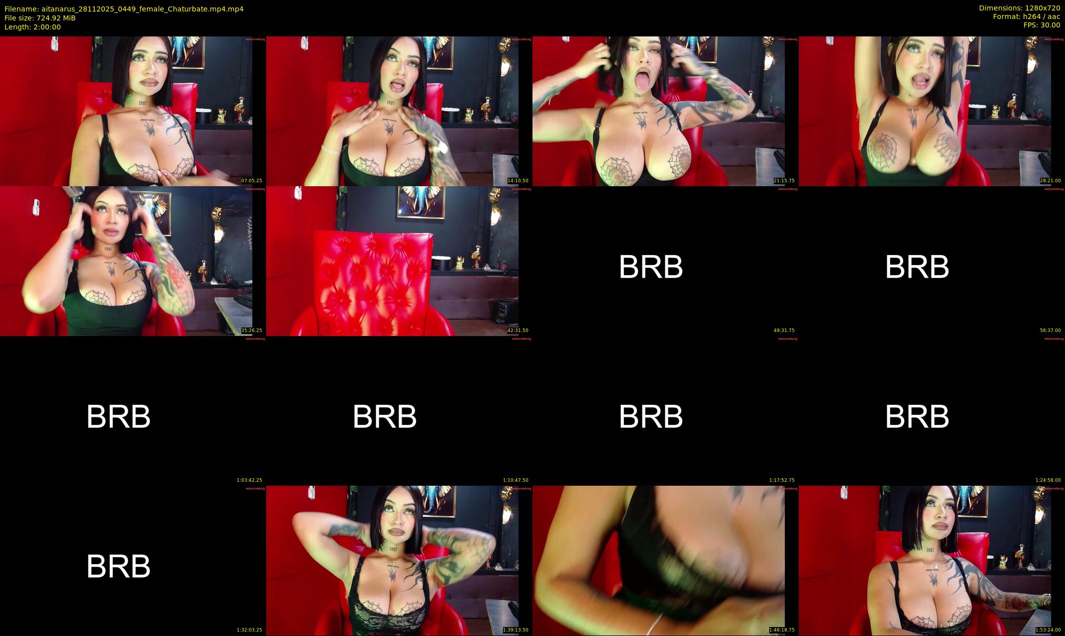 aitanarus — 120 minute Chaturbate female cam show recording, 720p, Nov 28, 2025