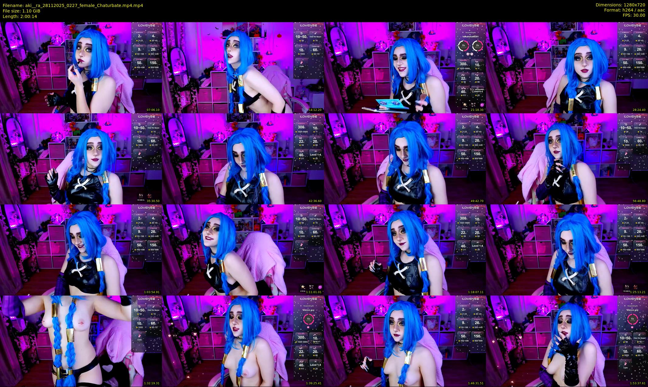 aki__ra — 121 minute Chaturbate female cam show recording, 720p, Nov 28, 2025