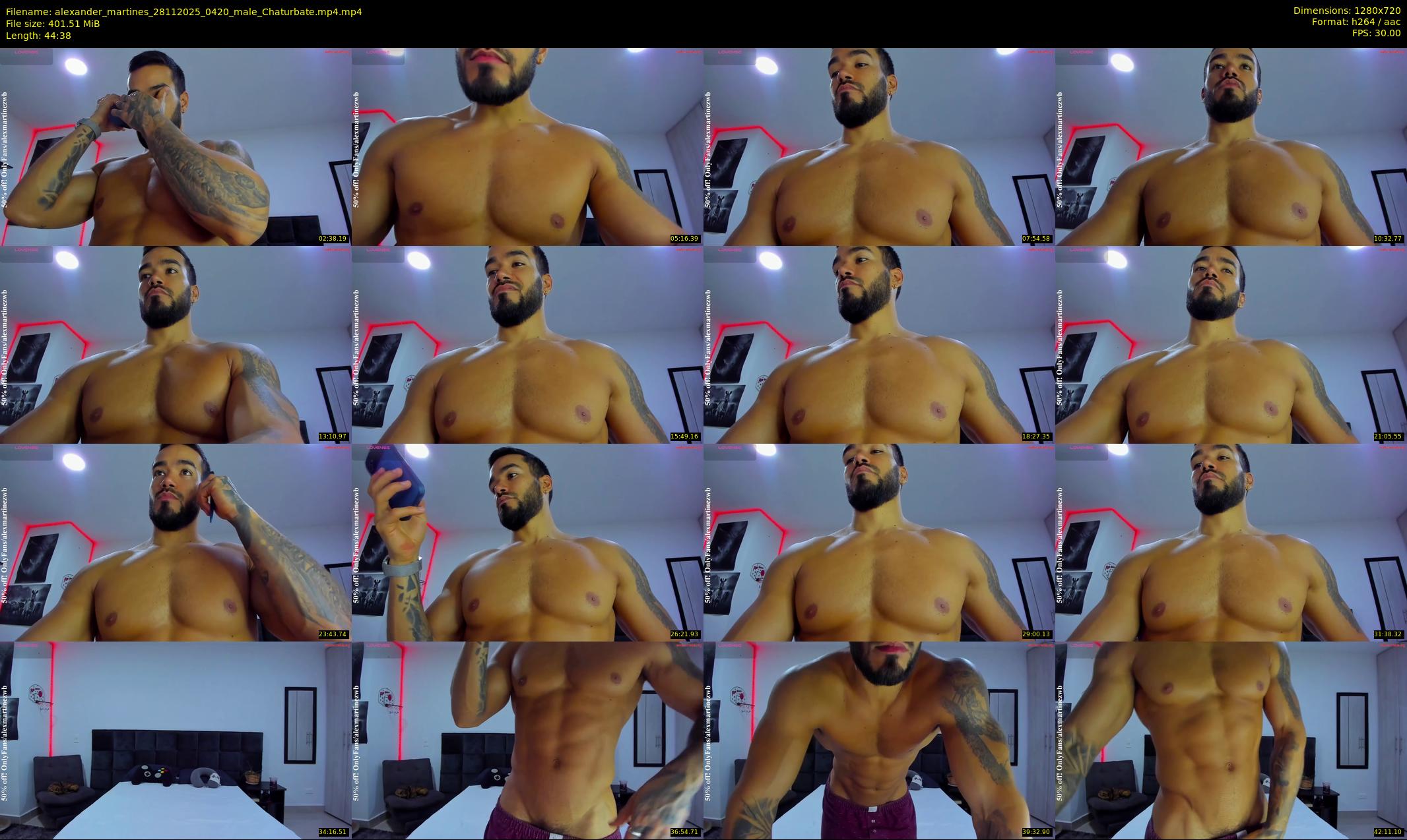 alexander_martines — 45 minute Chaturbate male cam show recording, 720p, Nov 28, 2025