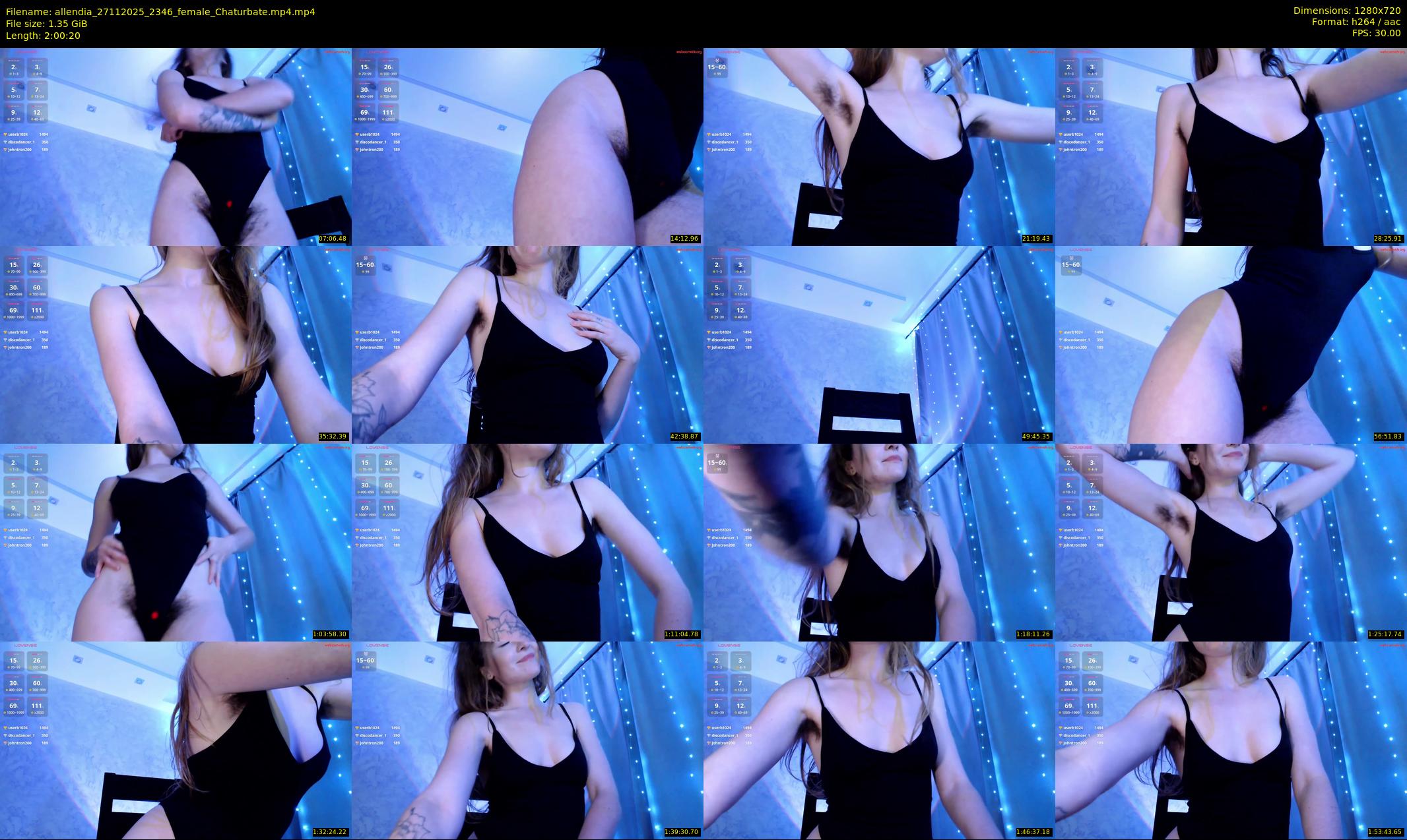allendia — 121 minute Chaturbate female cam show recording, 720p, Nov 27, 2025