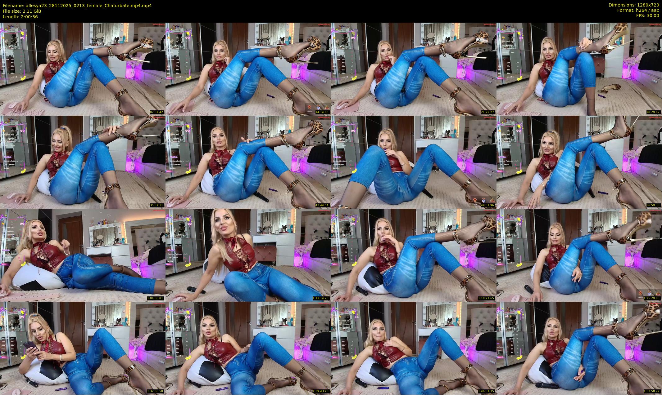 allesya23 — 121 minute Chaturbate female cam show recording, 720p, Nov 28, 2025