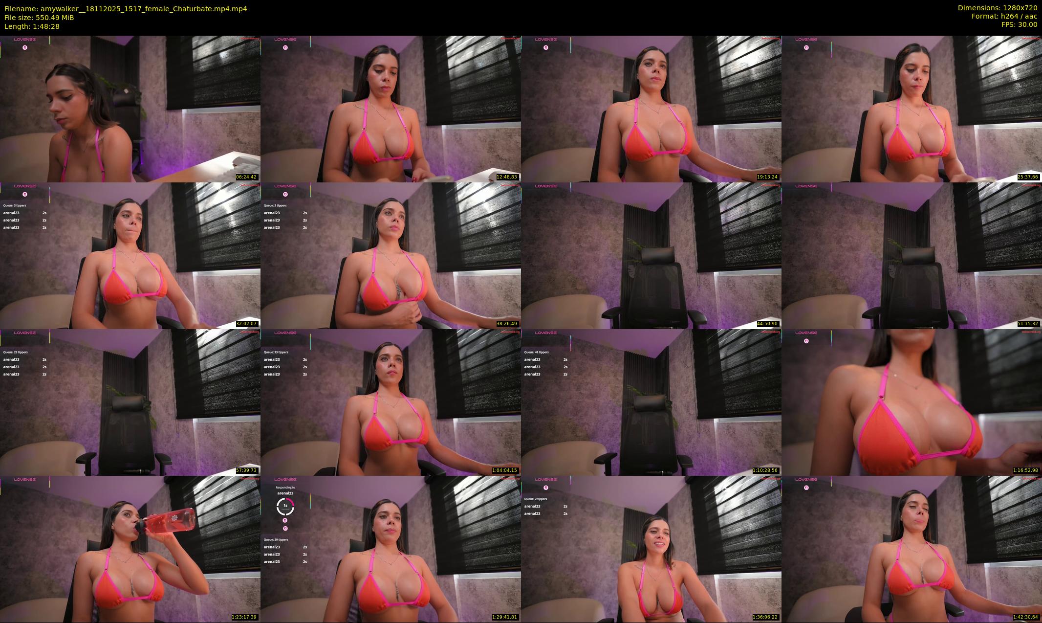 amywalker_ — 109 minute Chaturbate female cam show recording, 720p, Nov 18, 2025
