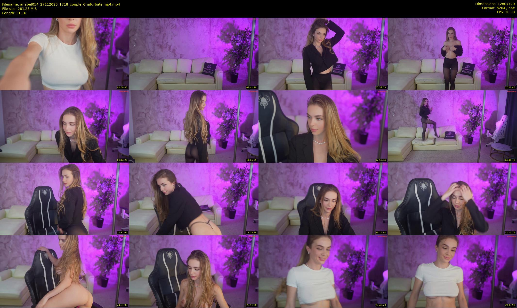 anabel054 — 32 minute Chaturbate female cam show recording, 720p, Nov 27, 2025