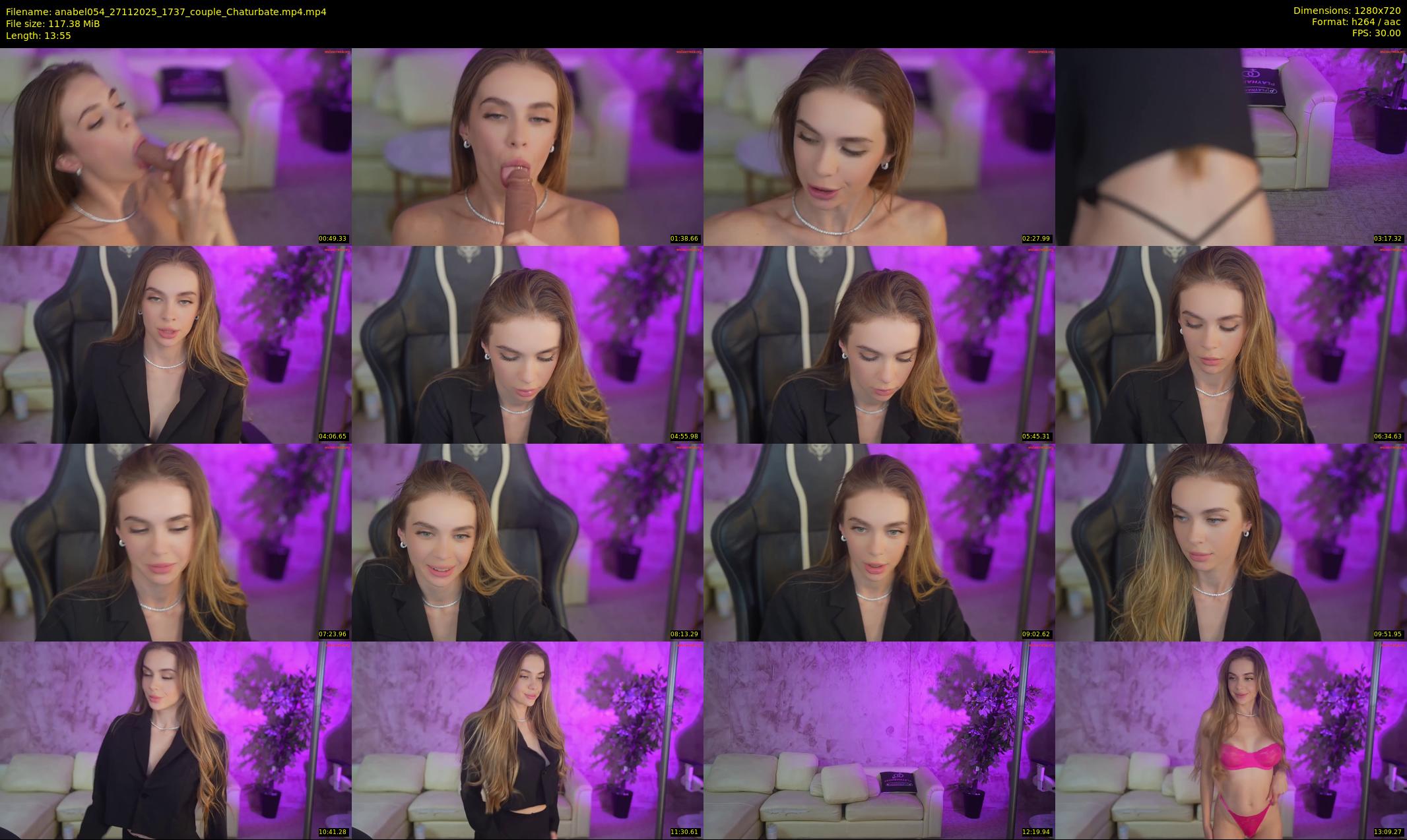 anabel054 — 14 minute Chaturbate female cam show recording, 720p, Nov 27, 2025