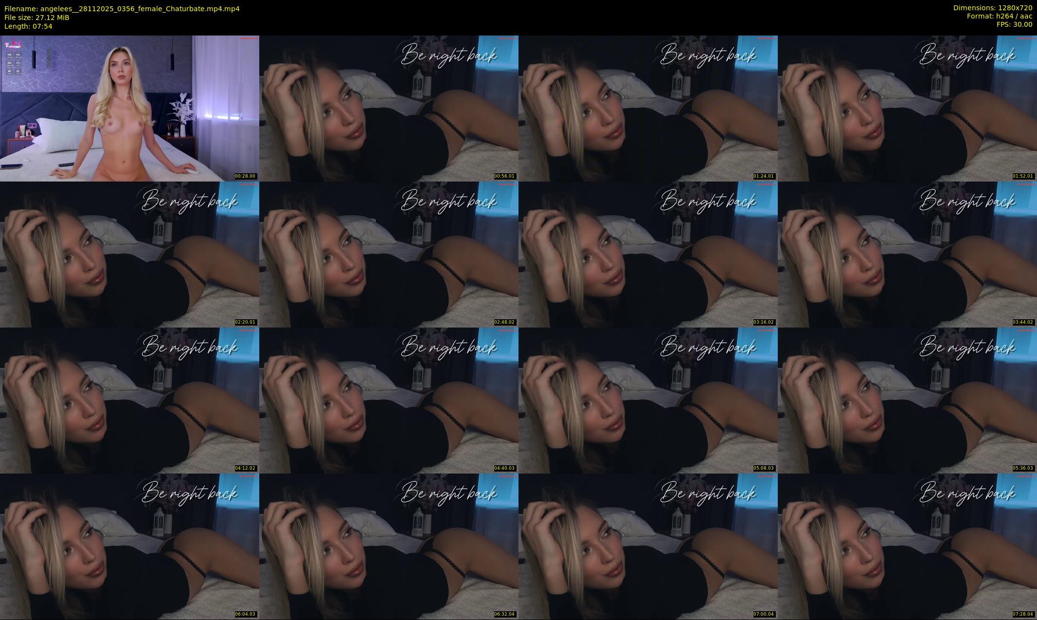 angelees_ — 8 minute Chaturbate female cam show recording, 720p, Nov 28, 2025