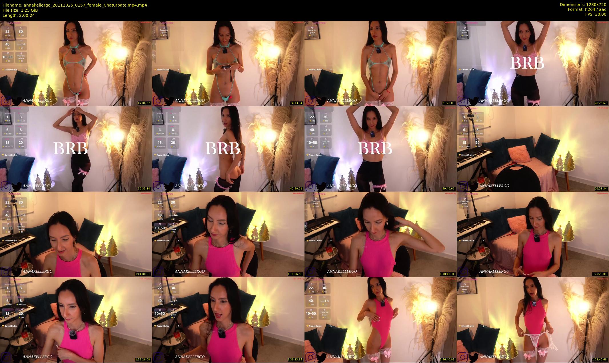 annakellergo — 121 minute Chaturbate female cam show recording, 720p, Nov 28, 2025