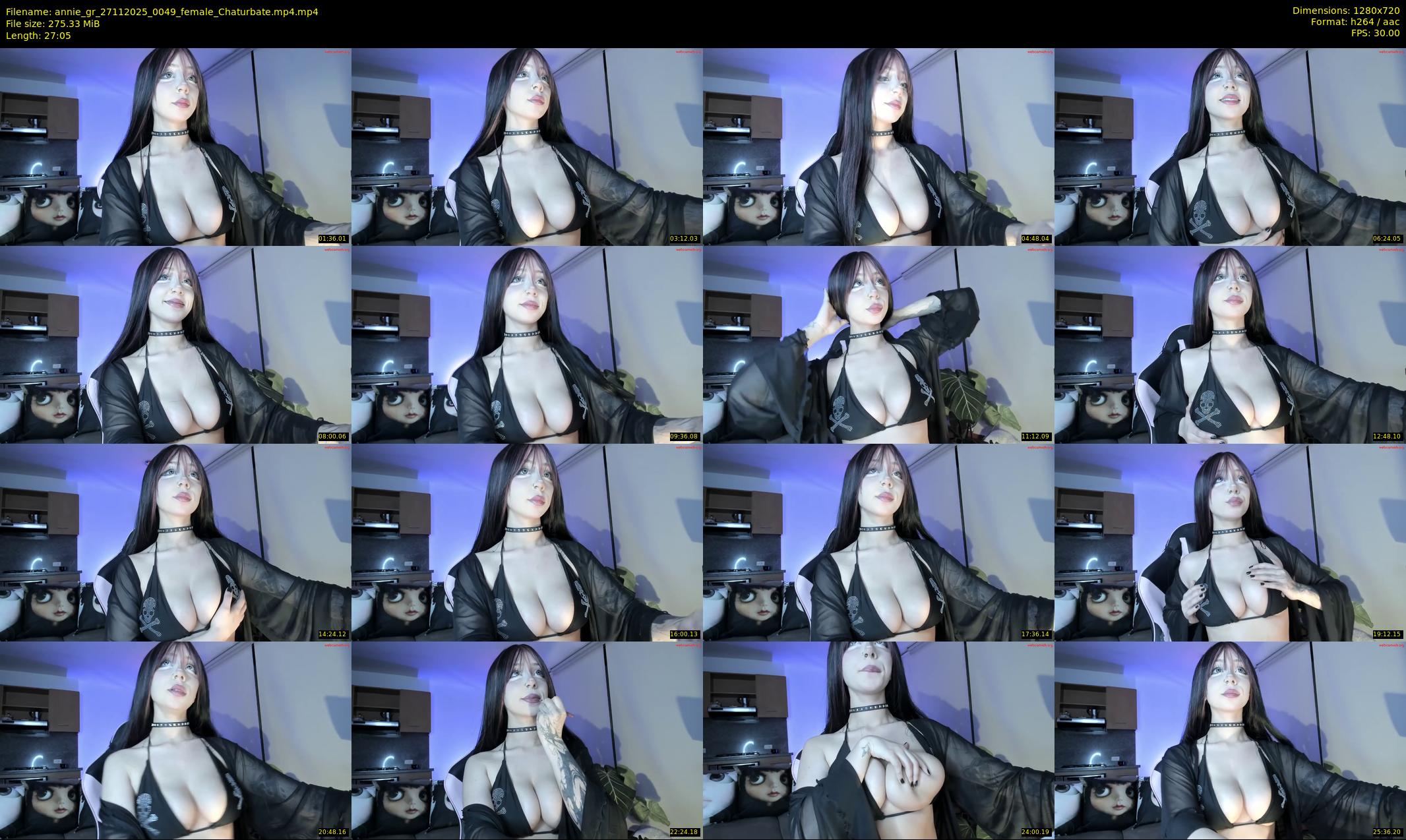 annie_gr — 28 minute Chaturbate female cam show recording, 720p, Nov 27, 2025
