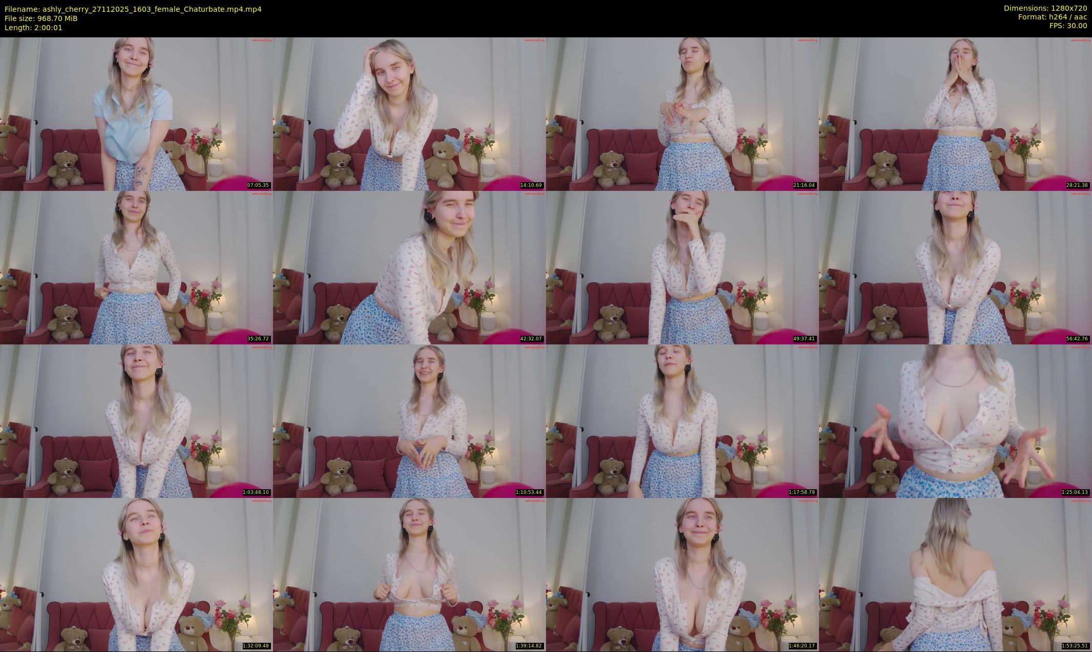 ashly_cherry — 121 minute Chaturbate female cam show recording, 720p, Nov 27, 2025