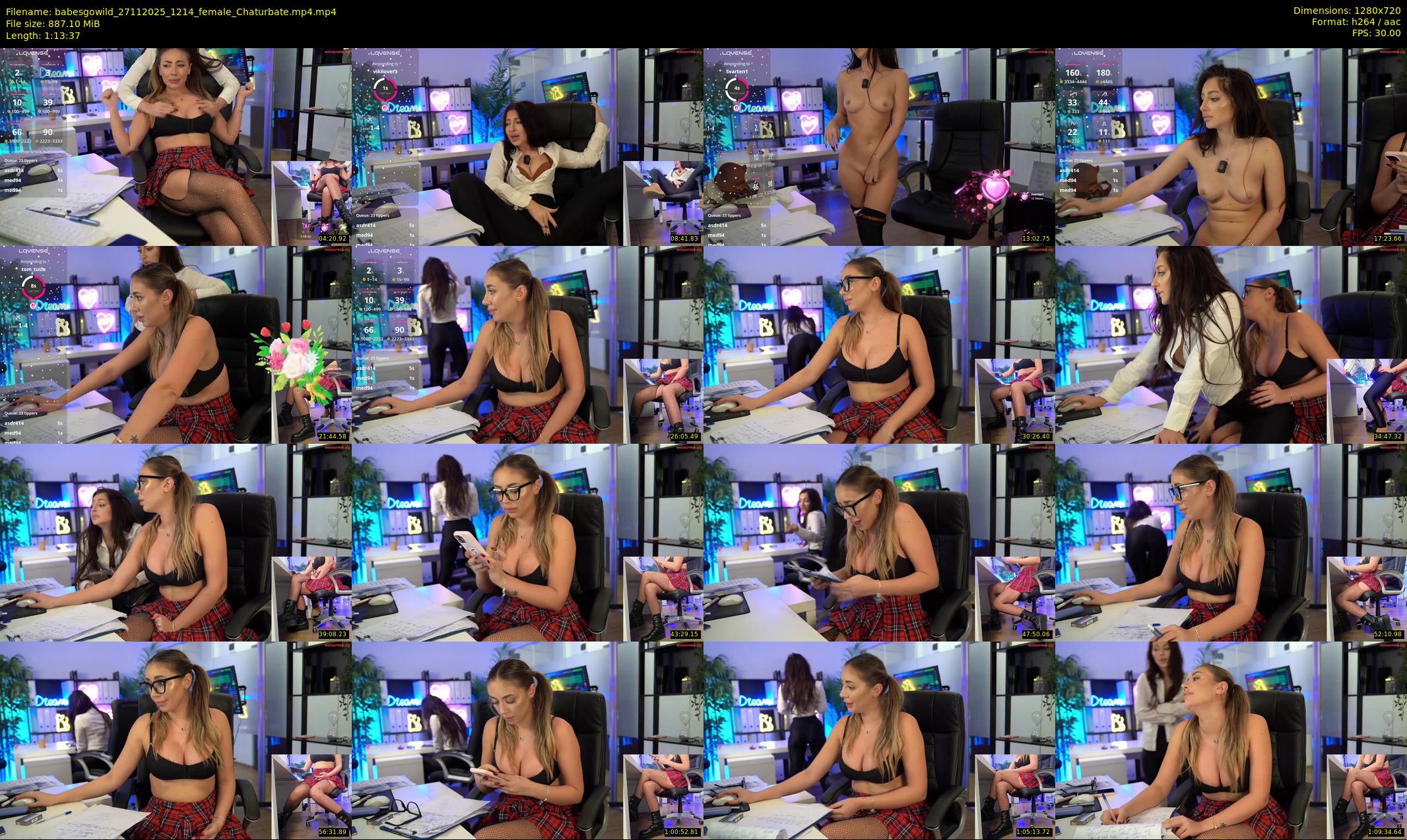 babesgowild — 74 minute Chaturbate couple cam show recording, 720p, Nov 27, 2025