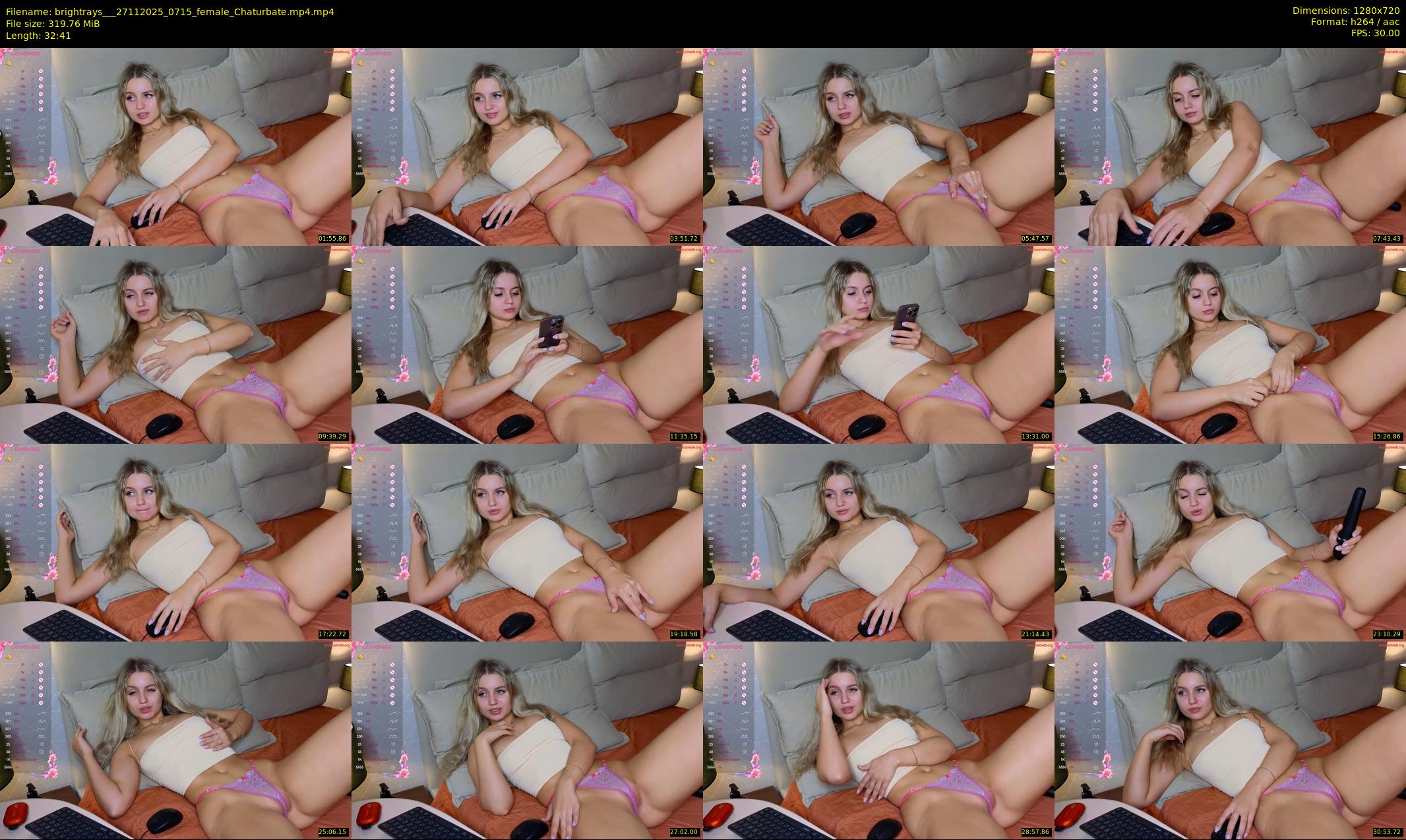 brightrays__ — 33 minute Chaturbate female cam show recording, 720p, Nov 27, 2025