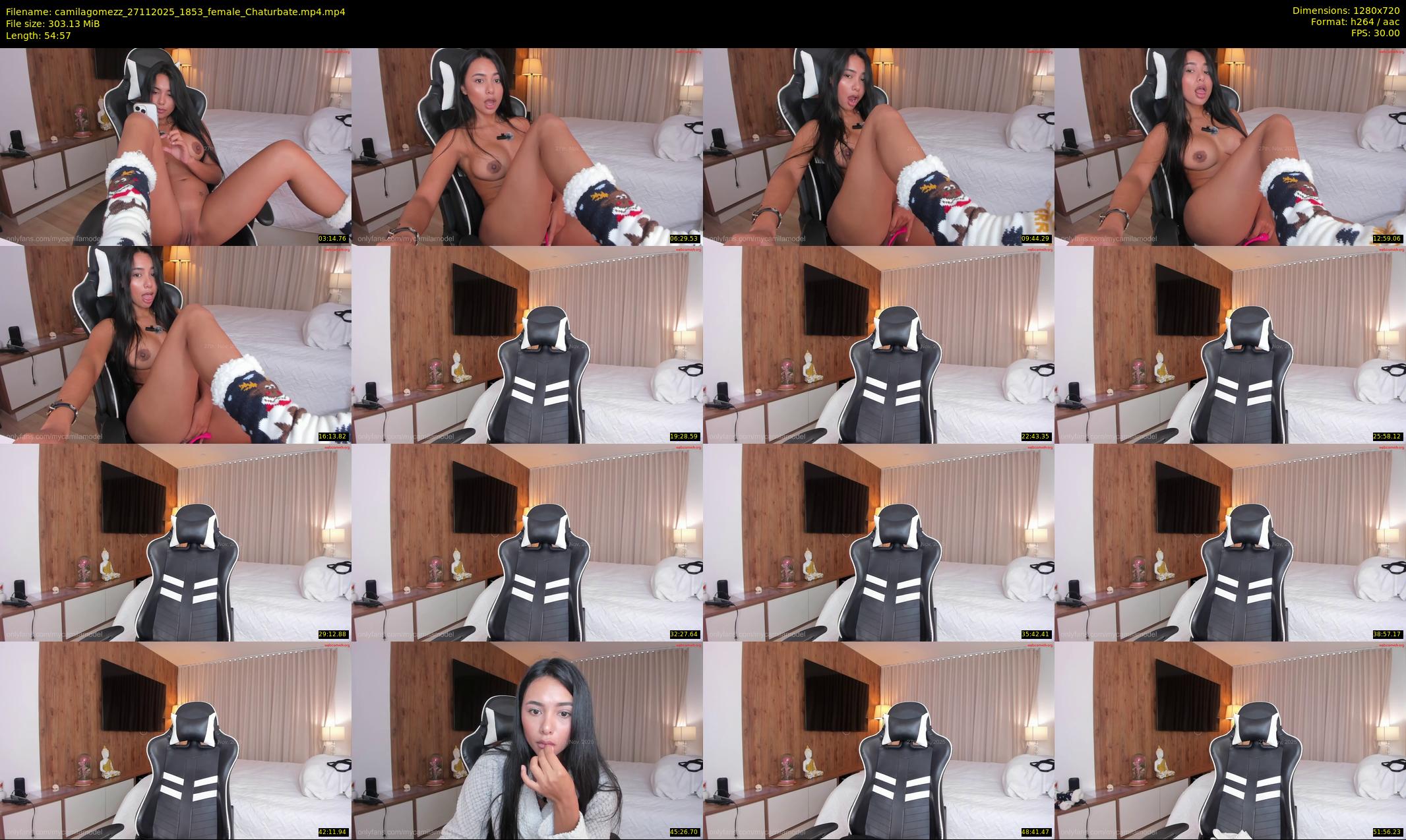 camilagomezz — 55 minute Chaturbate female cam show recording, 720p, Nov 27, 2025