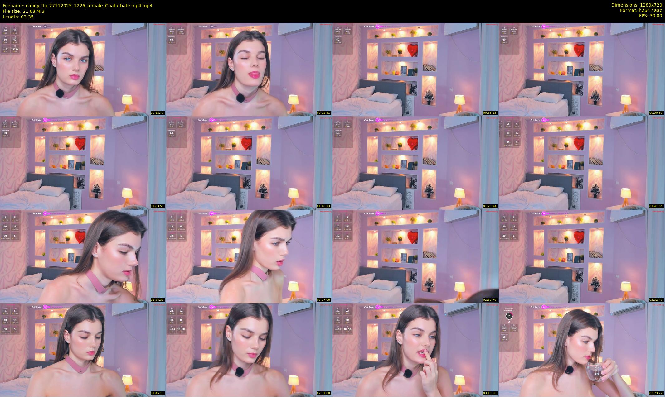 candy_flo — 4 minute Chaturbate female cam show recording, 720p, Nov 27, 2025