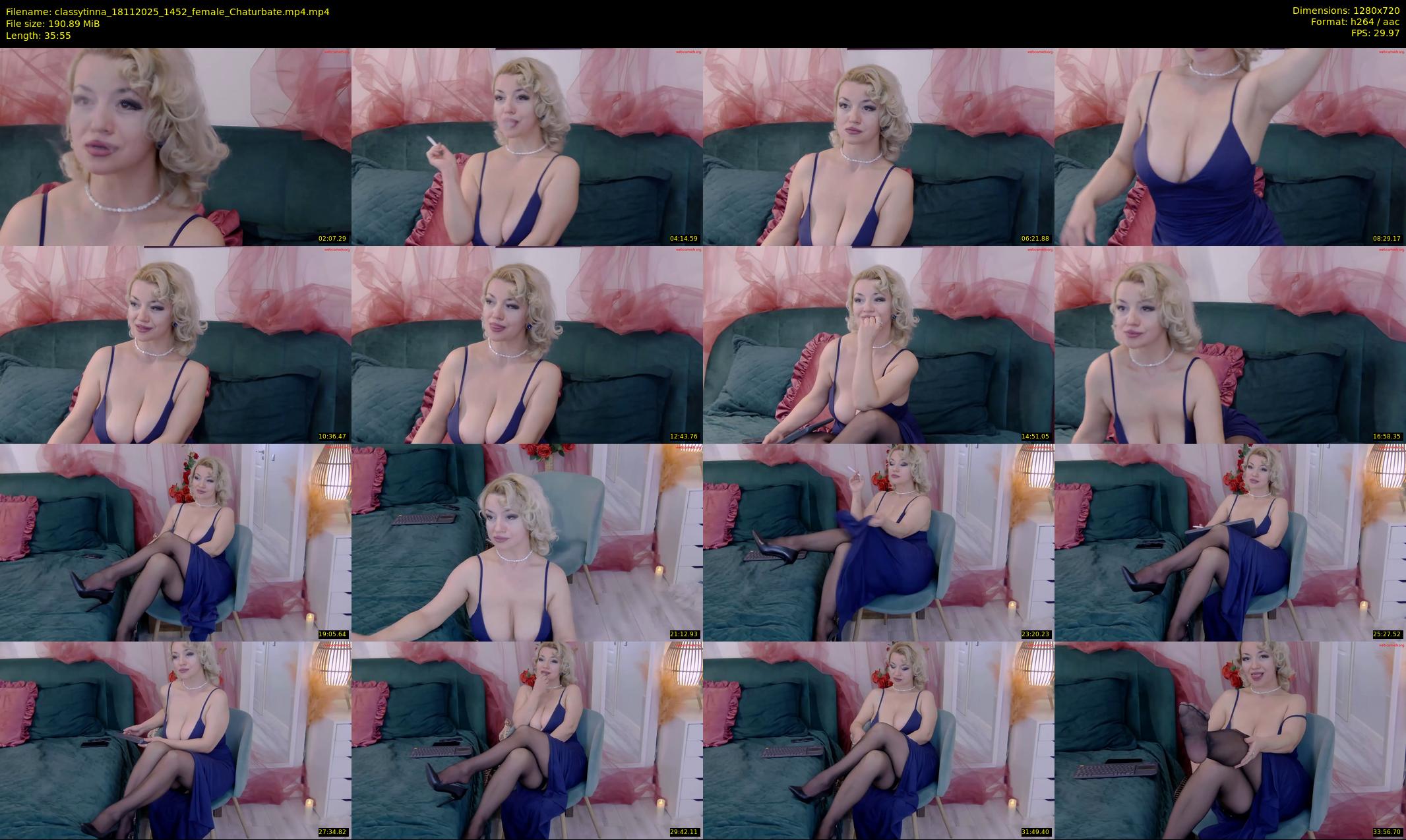 classytinna — 36 minute Chaturbate female cam show recording, 720p, Nov 18, 2025