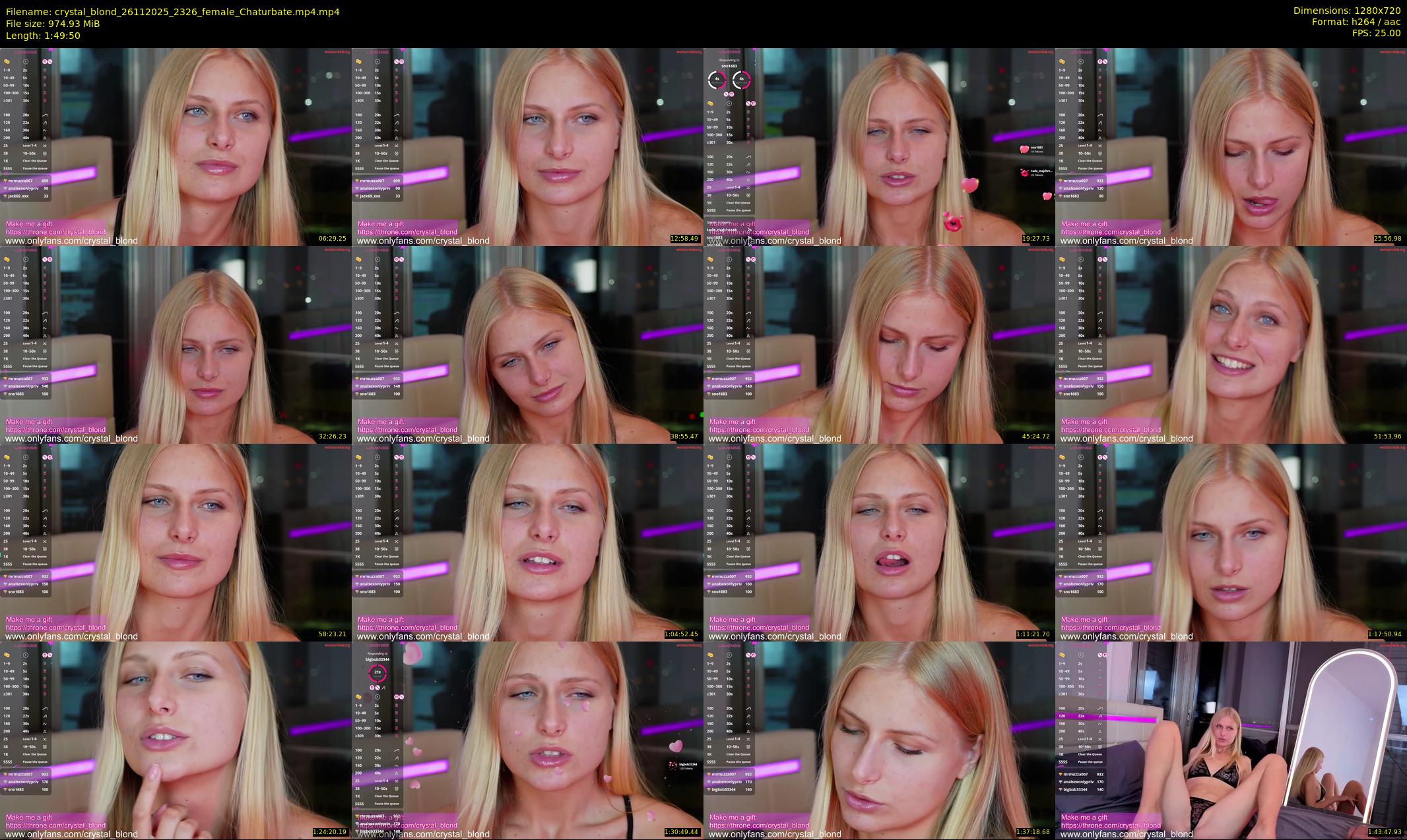 crystal_blond — 110 minute Chaturbate female cam show recording, 720p, Nov 26, 2025