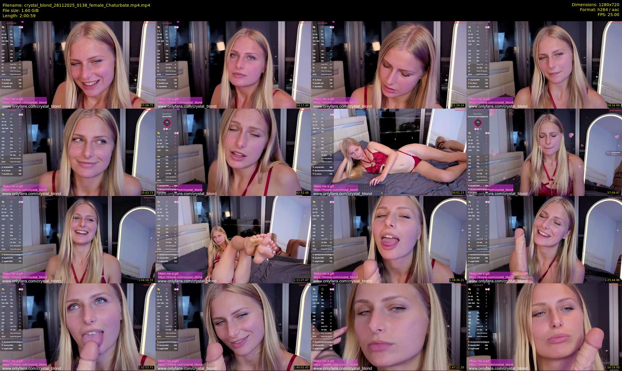 crystal_blond — 121 minute Chaturbate female cam show recording, 720p, Nov 28, 2025