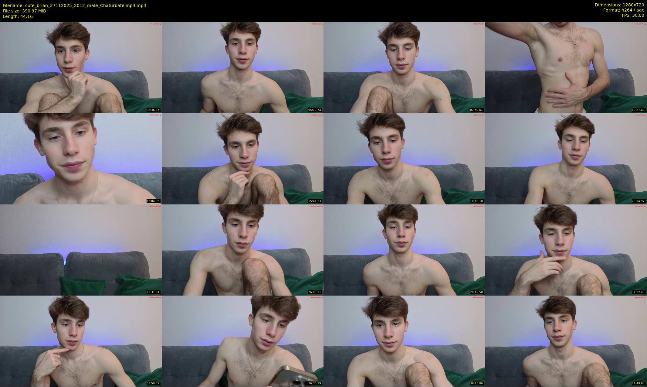 cute_brian — 45 minute Chaturbate male cam show recording, 720p, Nov 27, 2025