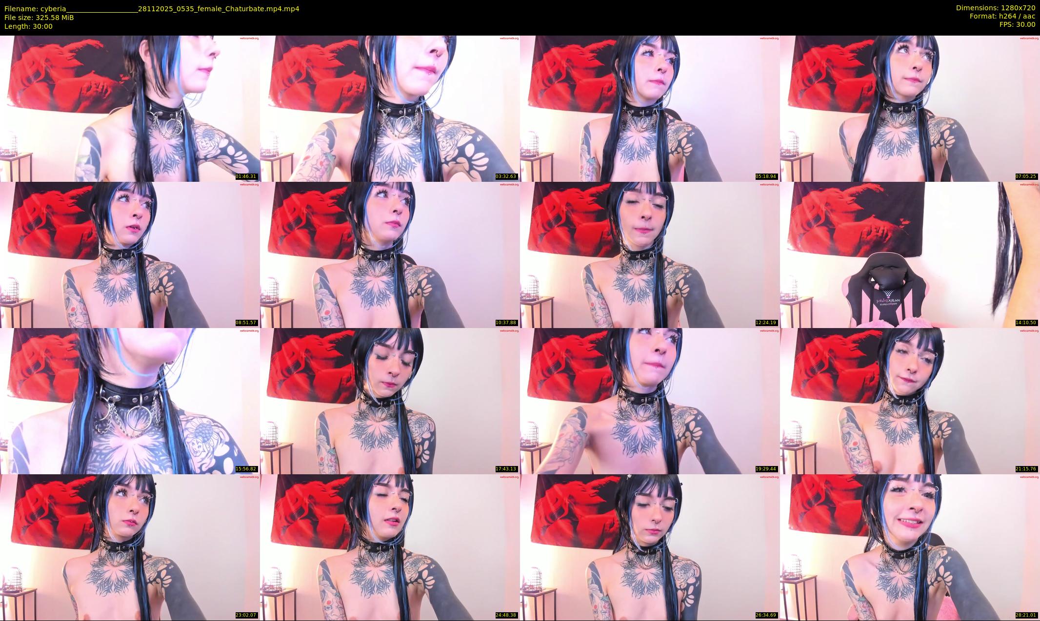 cyberia____________________ — 30 minute Chaturbate female cam show recording, 720p, Nov 28, 2025